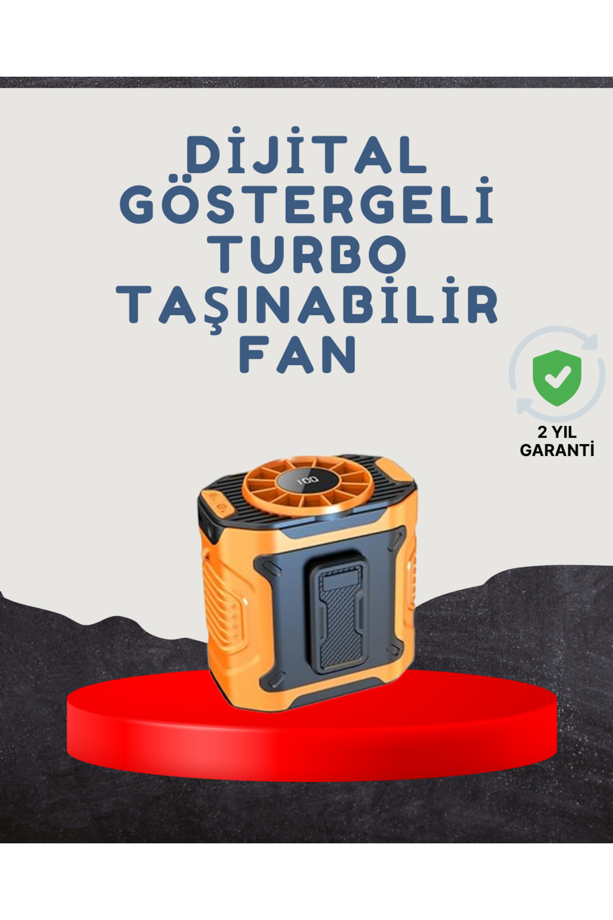 UCUZTEKNO Yüksek Kapasiteli Turbo Taşınabilir Fan