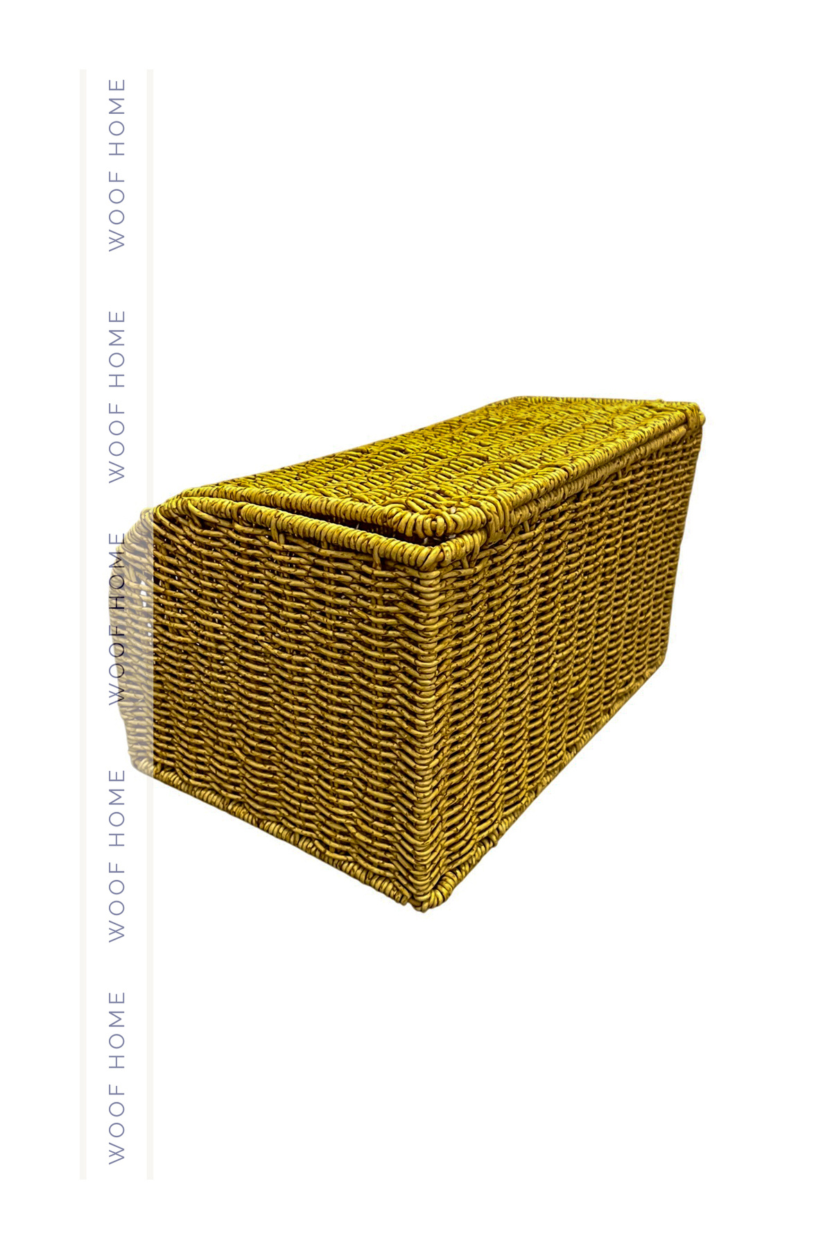 WOOF HOME-Wicker Bread Basket Storage Box with Lid 5