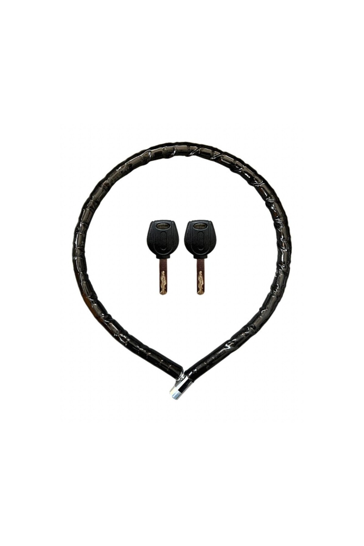 Pense Drop Motorsiklet Kilidi Anahtarlı Körüklü Siyah ( Boy : 120cm-çap : 22mm )