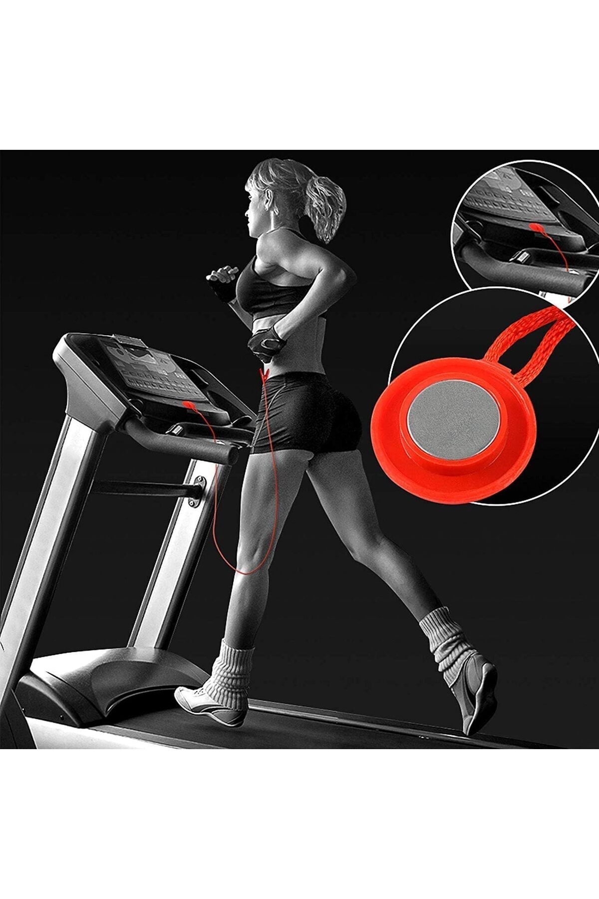 erorex-Treadmill Safety Switch Magnet Safety Key Multi Function Strong Practical Stable Compatible 2