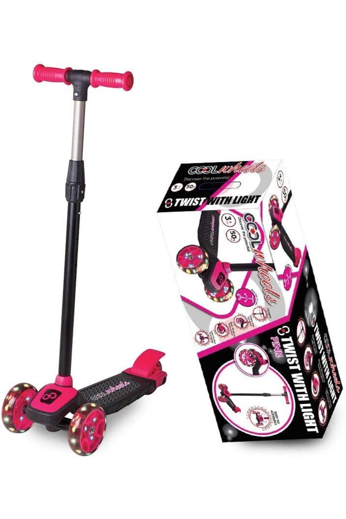 STOREMAX sellbuyst Scooter Işıklı Pembe trendy 266450