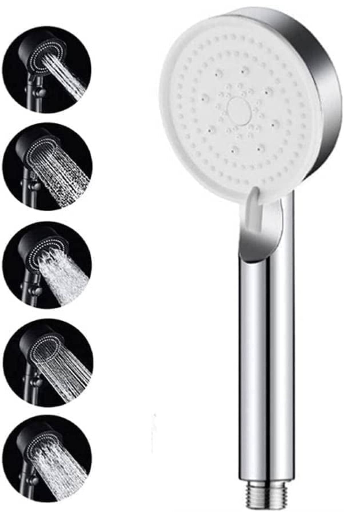 Yıldızan trendzoom Star Duş Başlığı Seti - 150 cm PVC Banyo Duş Hortumu + 5 Fonksiyonlu Su Tasarruflu El duşu