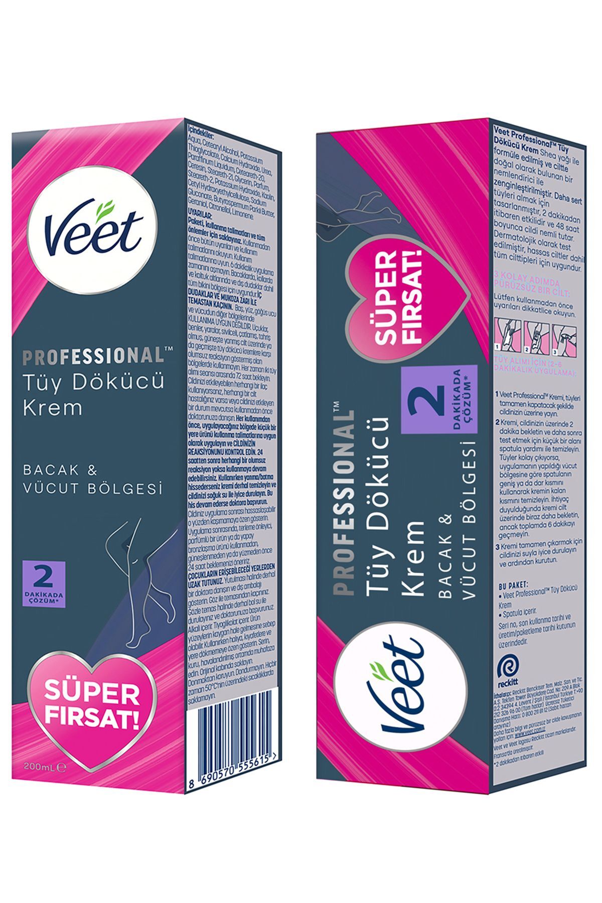 Professional Tüy Dökücü Krem Tüm Cilt Tipleri İçin 200 ml — 8690570556933 — تصویر 7 از 7