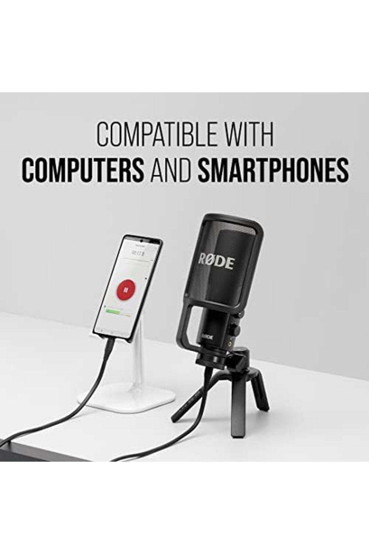 RØDE-NT-USB+ Professional-Grade USB Microphone for Recording Exceptional Audio Directly to a Comput 2