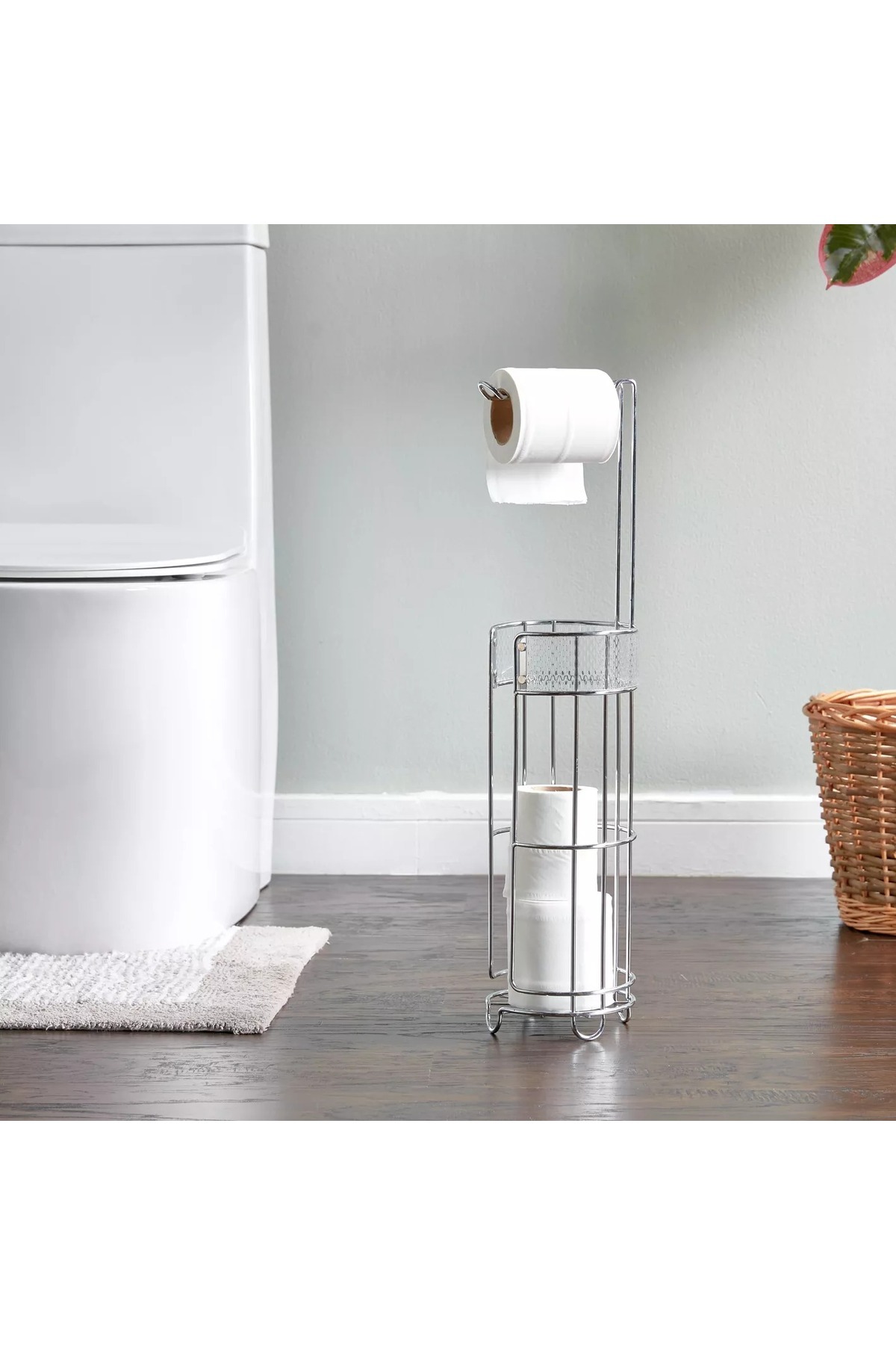 Generic-Rain Toilet Roll Holder with Storage 1