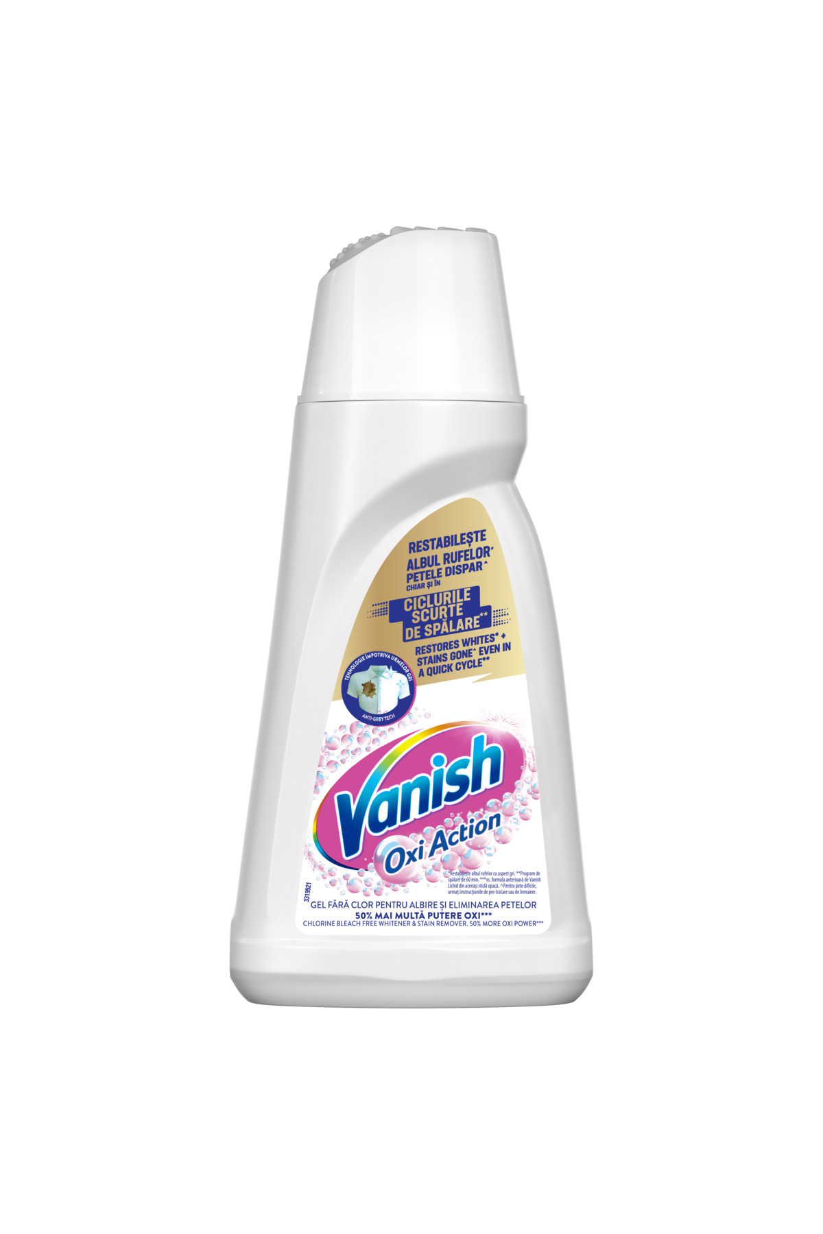 Vanish Разтвор за премахване на петна с бял гел 1 л OXI ACTION WHITE