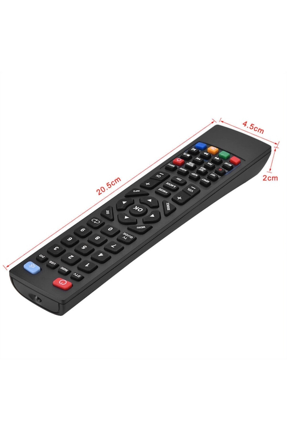 KNTECH-Remote Control LED/LCD TV 3D Technika/Blaupunkt/SHARP/E-Motion, black, compatible with original remo 3
