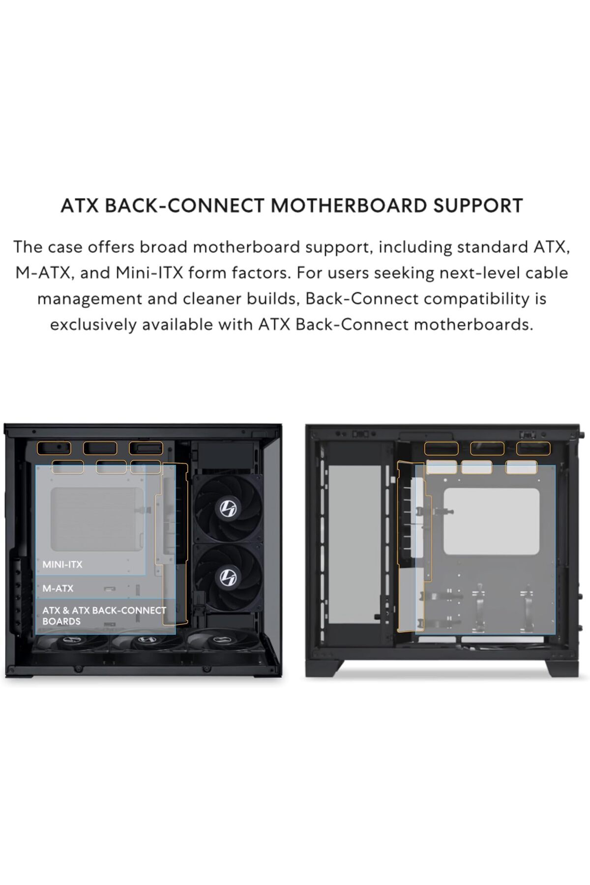 Lian Li-O11D Mini V2 Case | Small ATX Computer Case with Enhanced Airflow 7