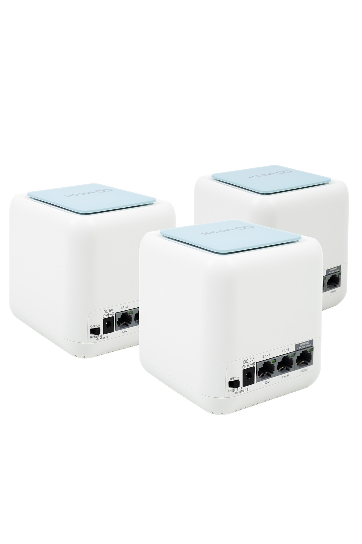 PNI-Mesh system Wi-Fi GB1200 Gigabit with full coverage for home 3 pcs router and AP access point 5