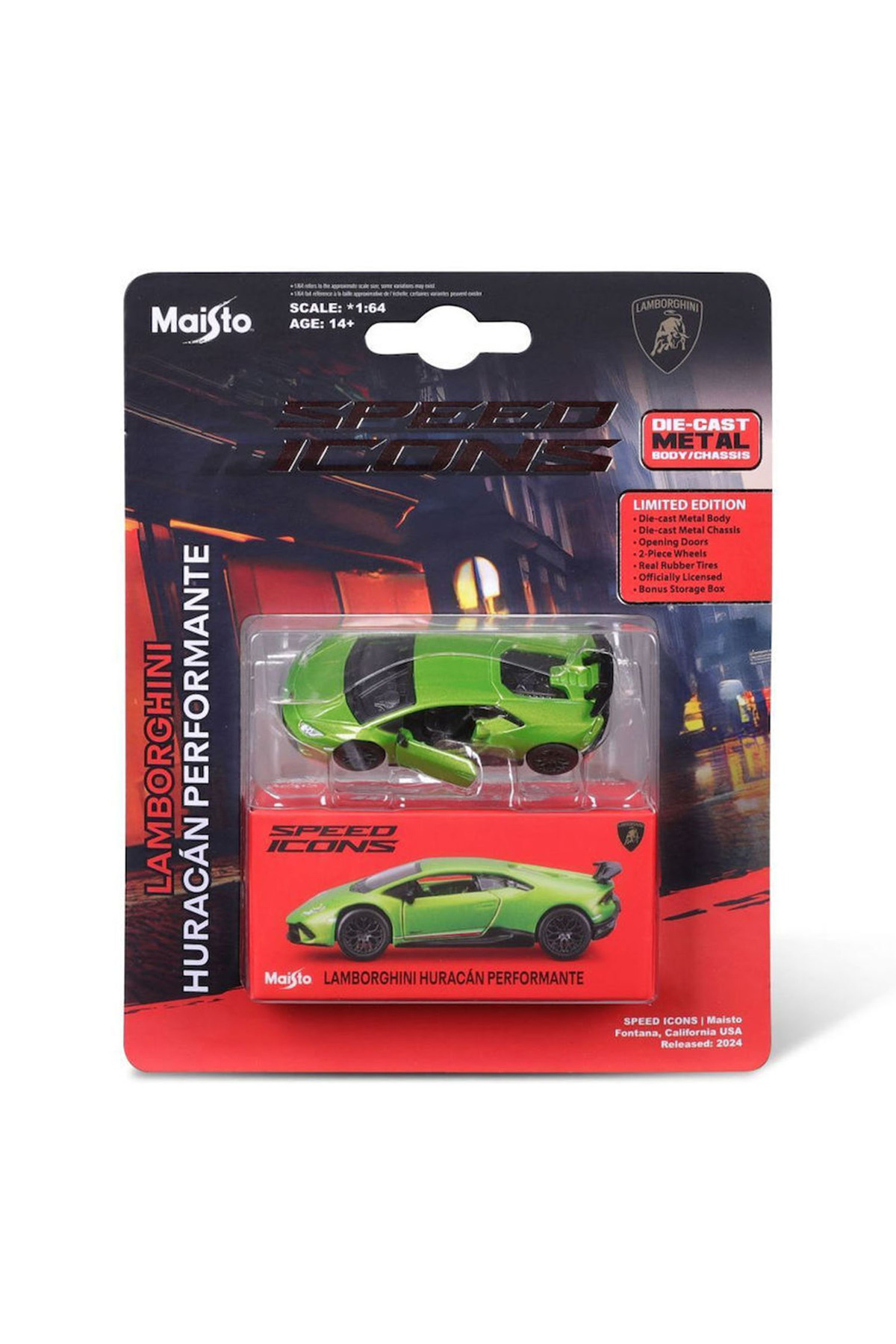 Maisto 1:64 Speed Icons - Lamborghini Huracan Performante Yeşil
