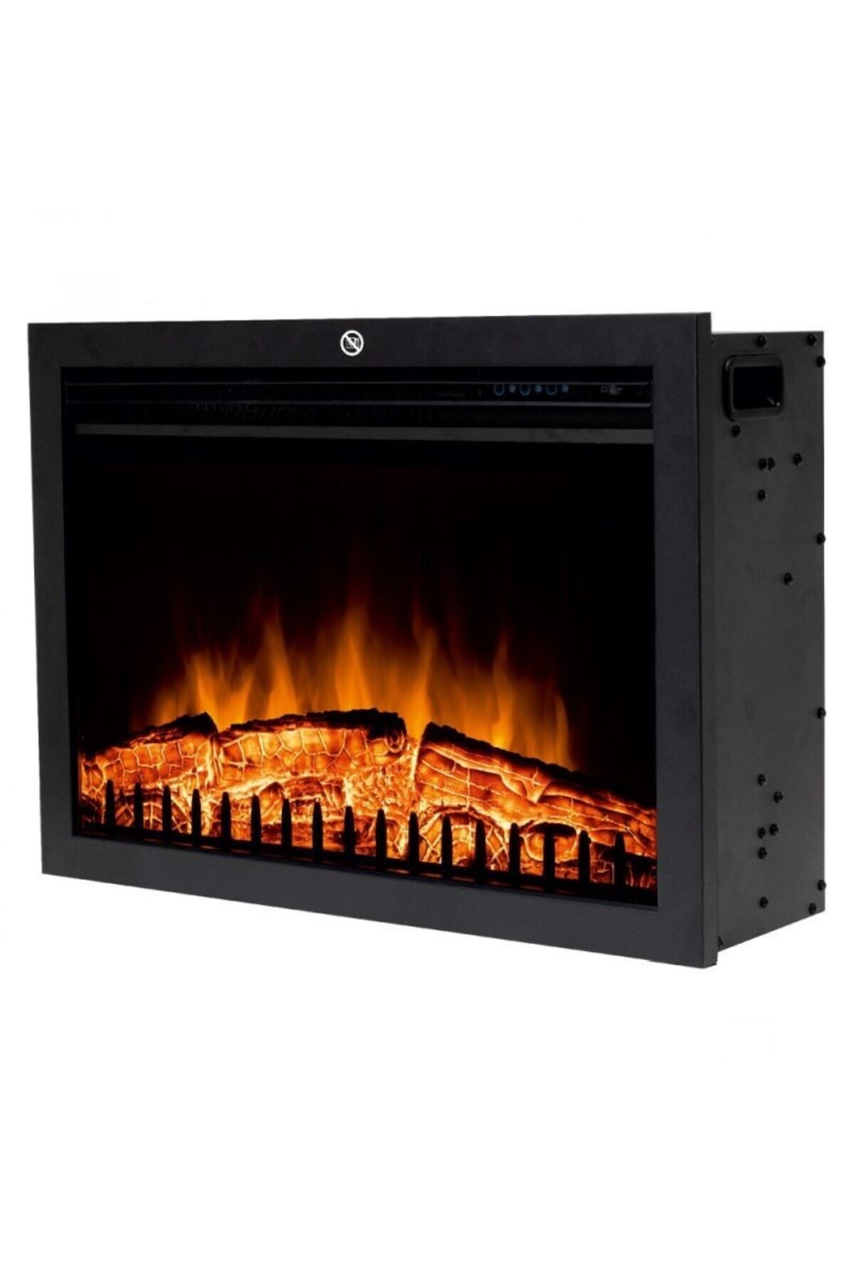 Home-Built-in electric fireplace 2000W, 2 heating levels, LED, remote control 1