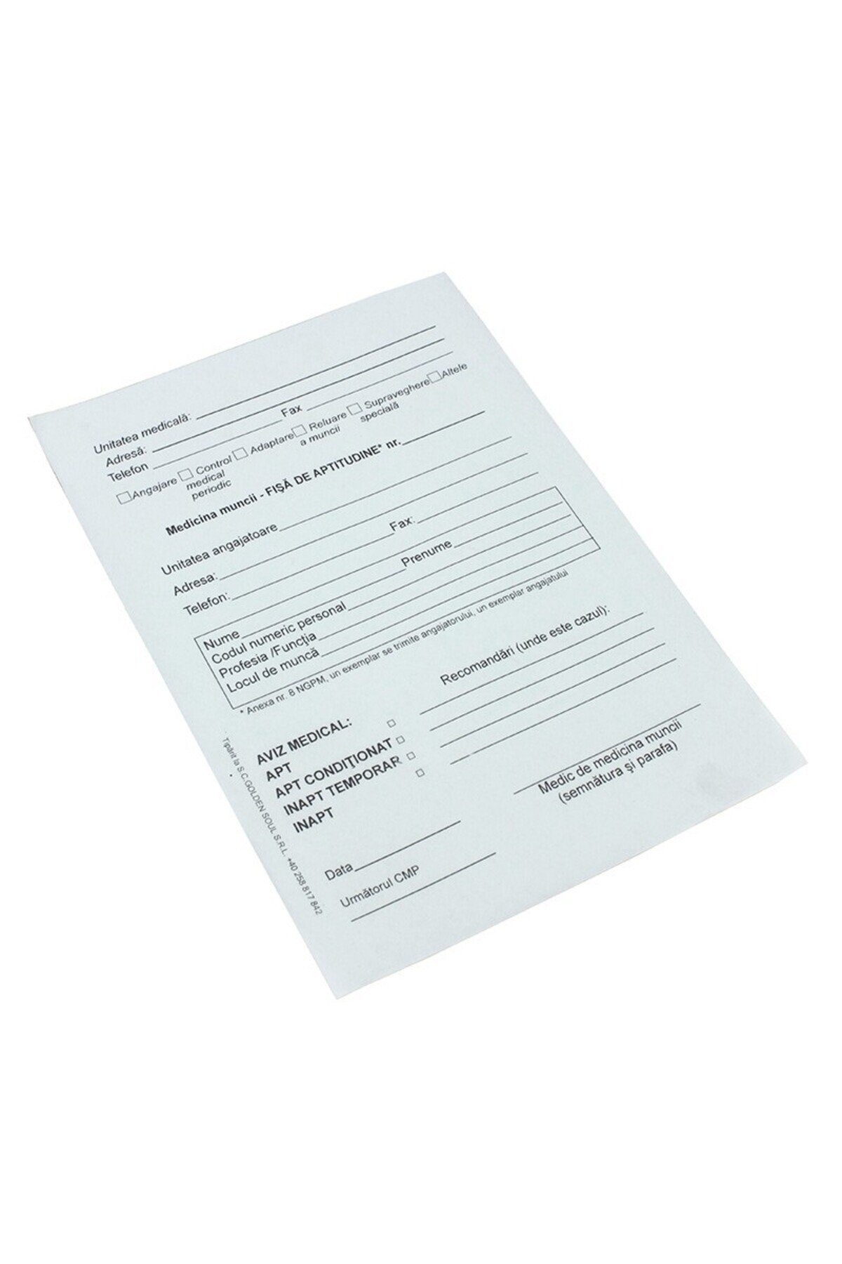 BiroCo-Skills sheet, A5 format, 2 copies, carbonless, set of 50 sheets 1