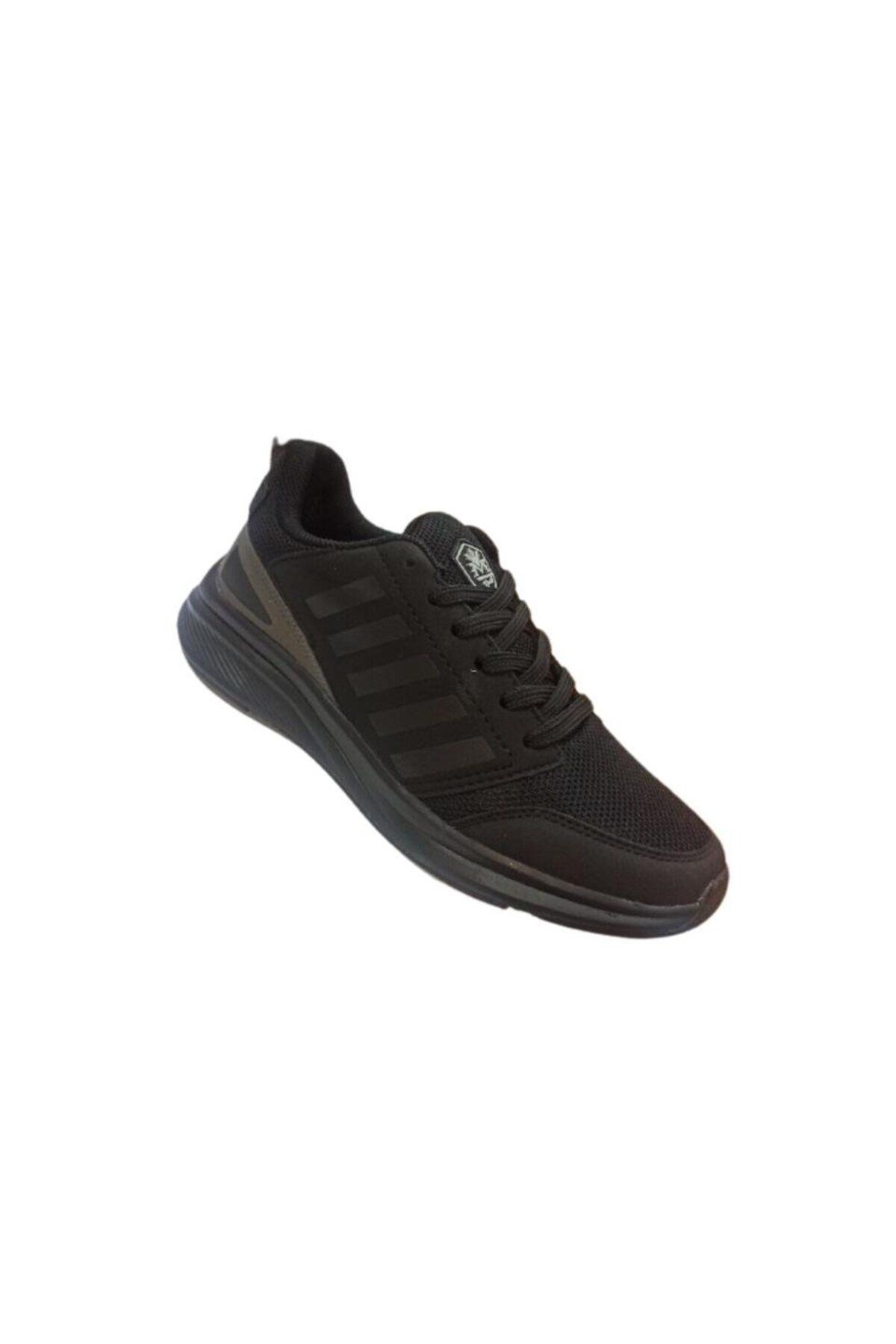 Bağcıklı Erkek Günlük Sneaker Ayakkabı Siyah