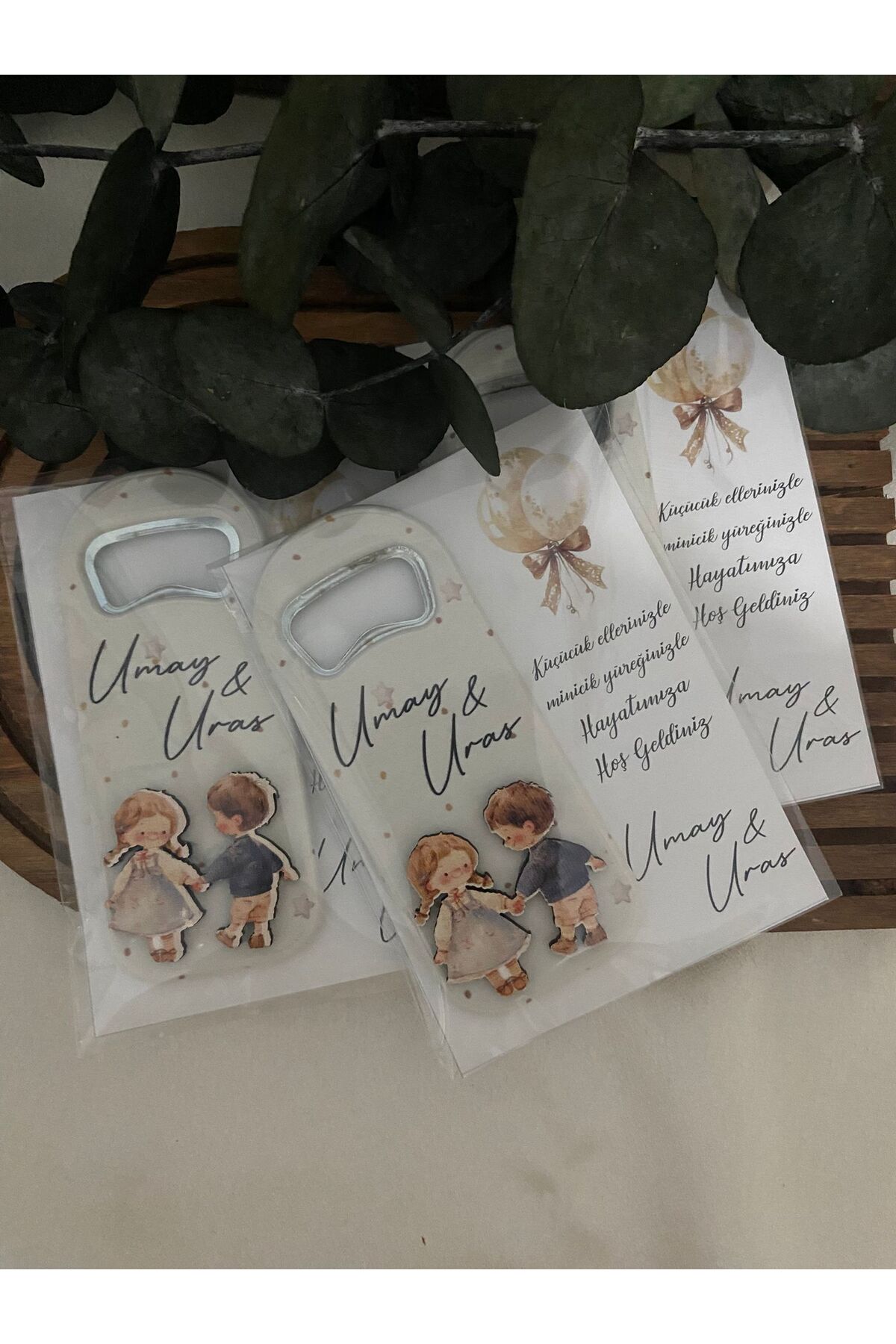 Gizem Graphic İkiz Bebek Temalı Açacak Magnet 20'li Paket fotoğrafı 2 (önizleme)