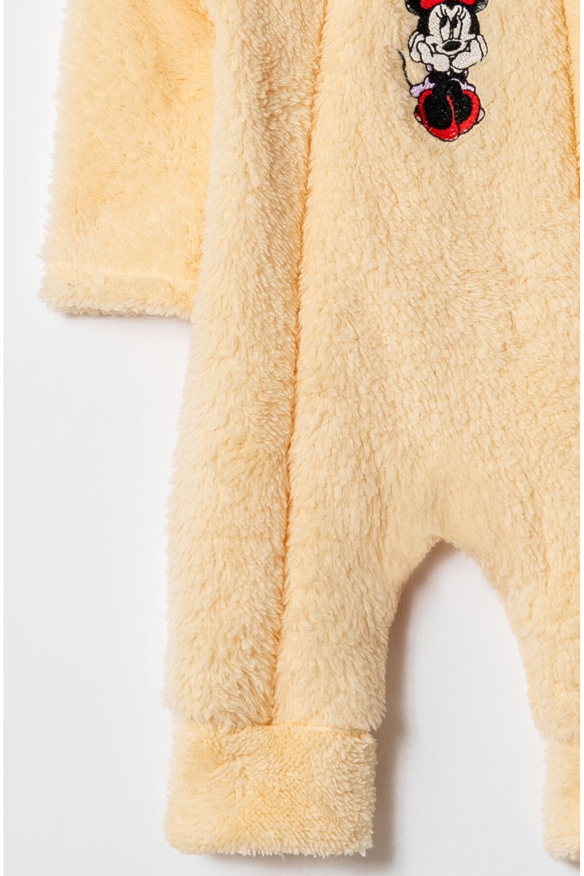 Chicsy Baby Kışlık Tatlı Welsoft Minnie Nakışlı Çift Fermuarlı Kolay Giyimli Kapüşonlu Bebek Tulum fotoğrafı 3 (önizleme)