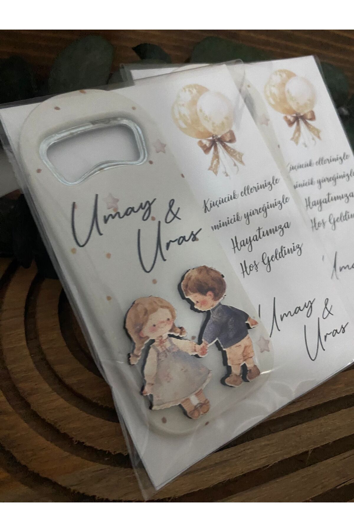 Gizem Graphic İkiz Bebek Temalı Açacak Magnet 20'li Paket fotoğrafı 4 (önizleme)