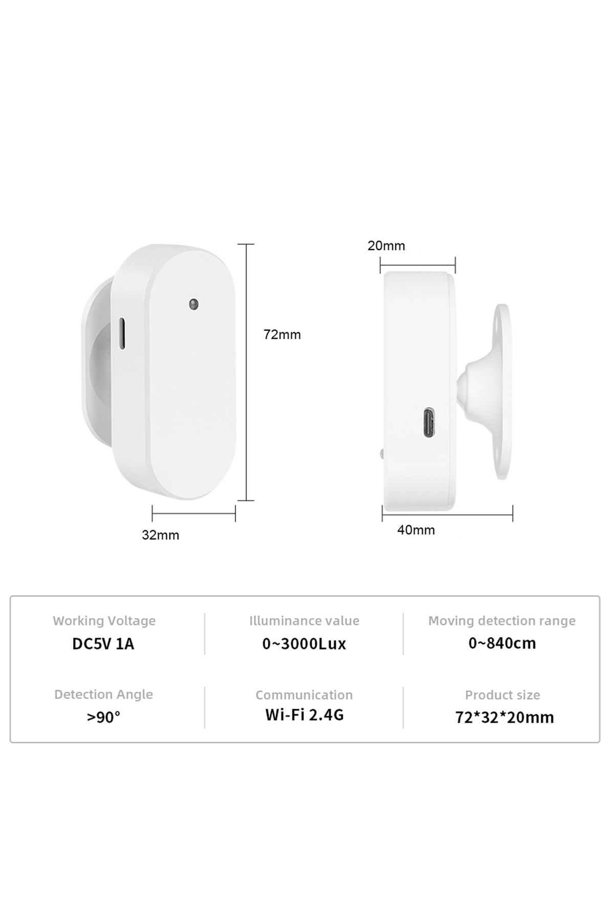 PNI-Wireless motion sensor SafeHouse HS403 compatible with the Tuya application 3