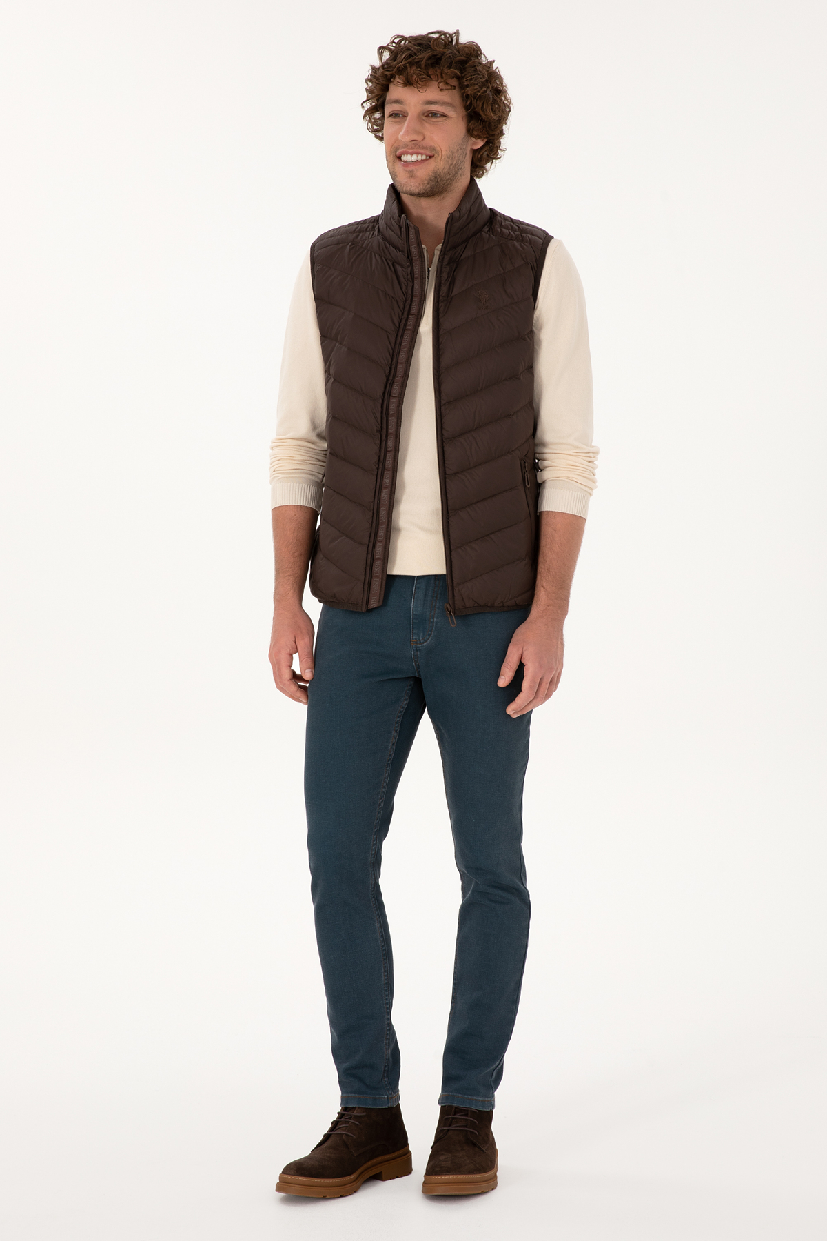 جلیقه مردانه یقه ایستاده | یو اس پولو U.S. Polo Assn. 1205844 CN - تصویر 4
