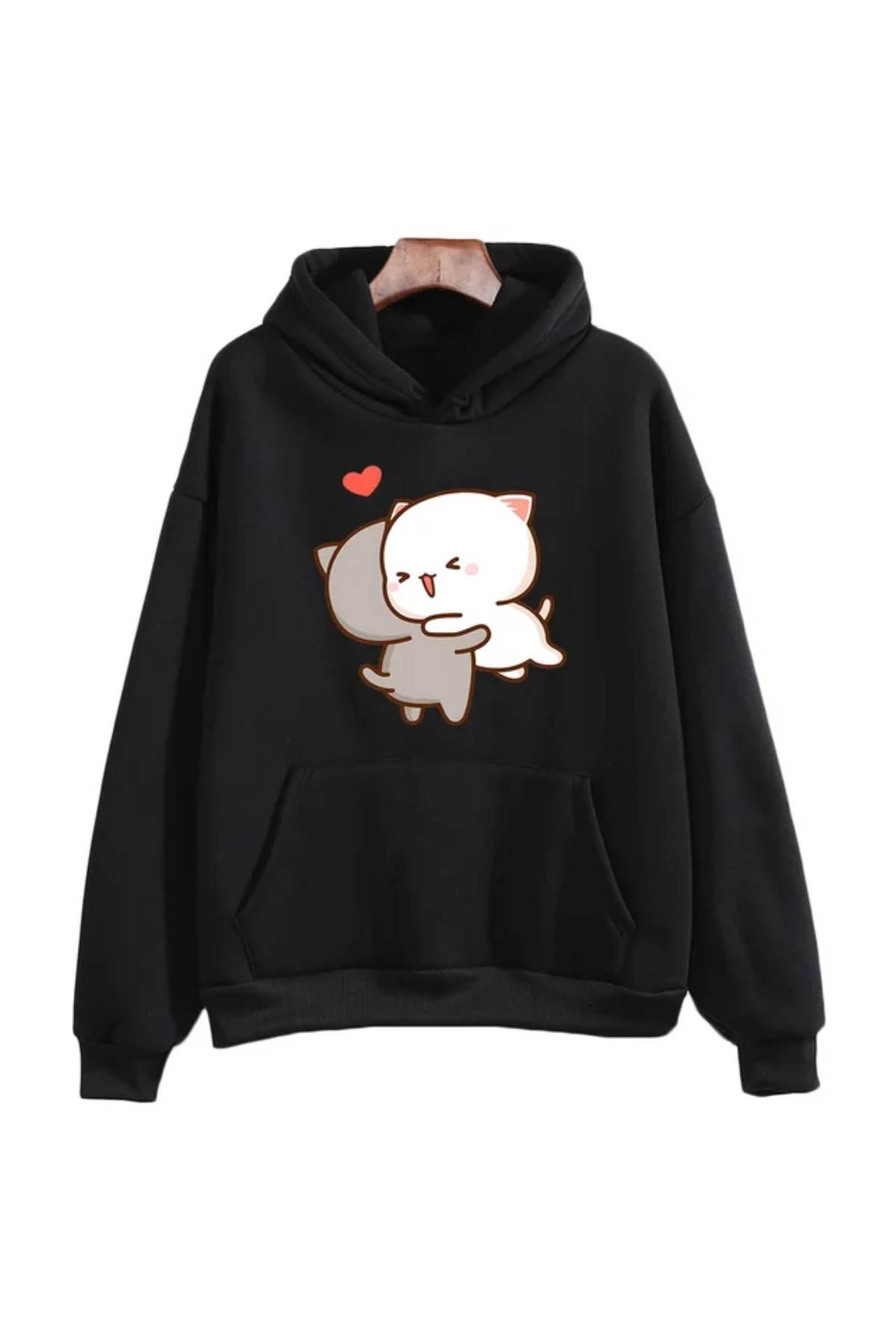 هودي كارتون بأكمام طويلة ورقبة مستديرة