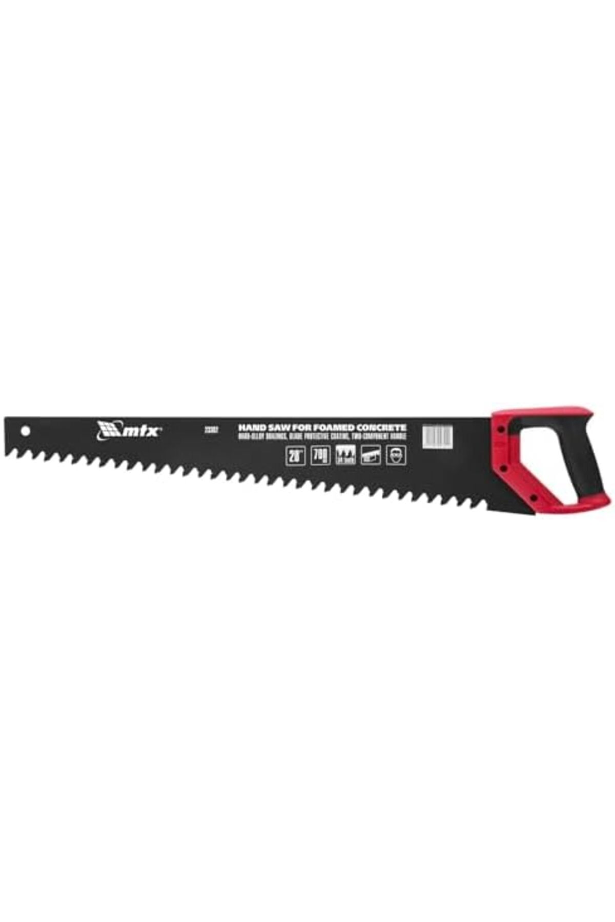 mtx-Hard Alloy Soldering on Teeth Coating Hacksaw with 2-Component Handle for Foam Concrete (700mm) 2