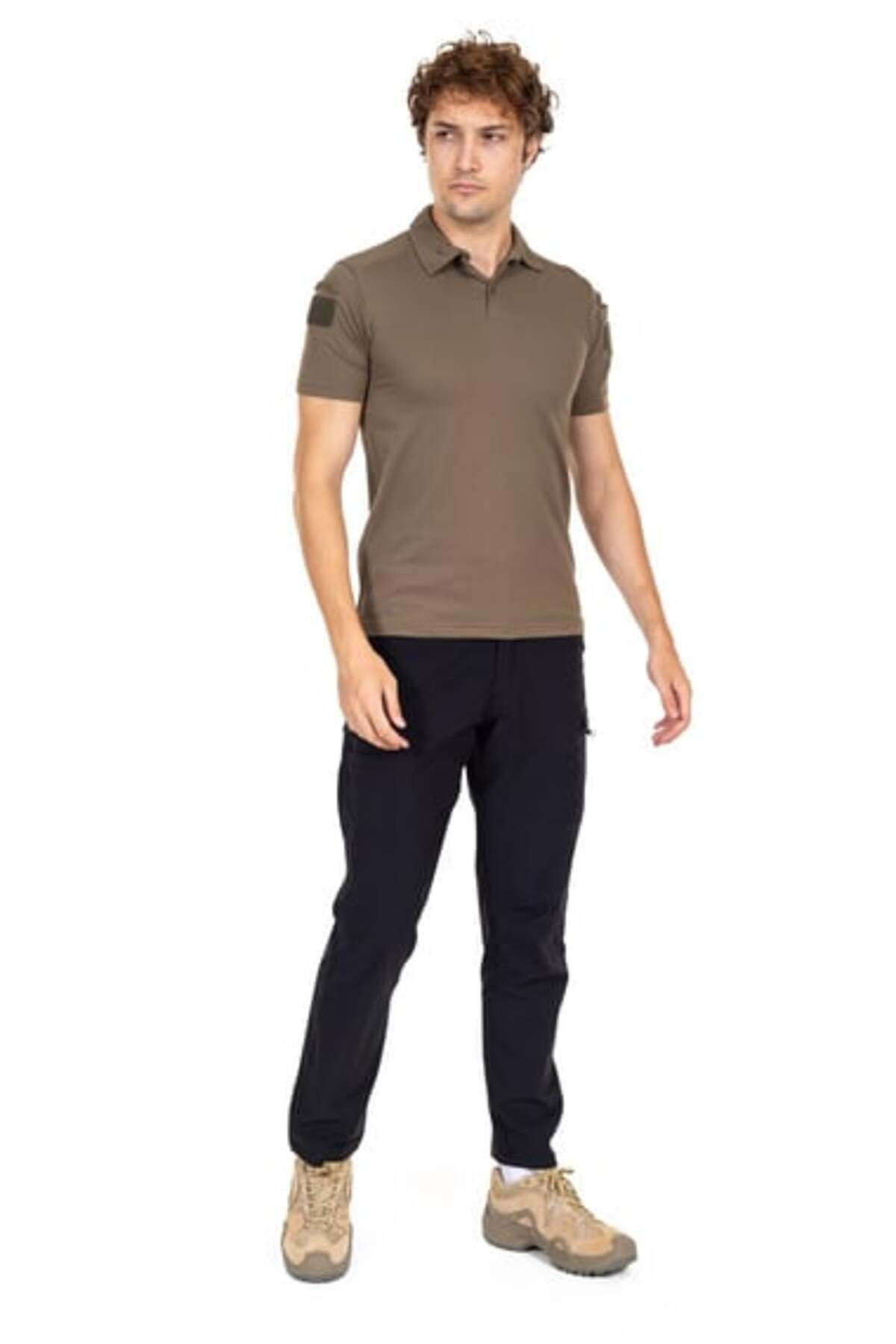 Akıncılar Outdoor AKN.708 MODEL PİKE TİŞÖRT KISAKOL YAKALI HAKİ