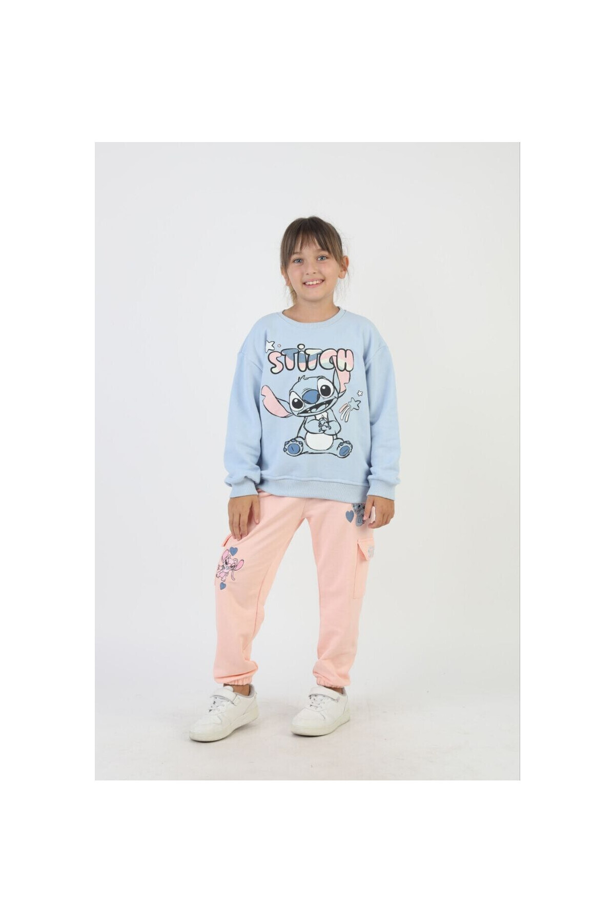 JABBER-Kiz Lilo Stitch Tracksuit Set with Cargo Pockets 2