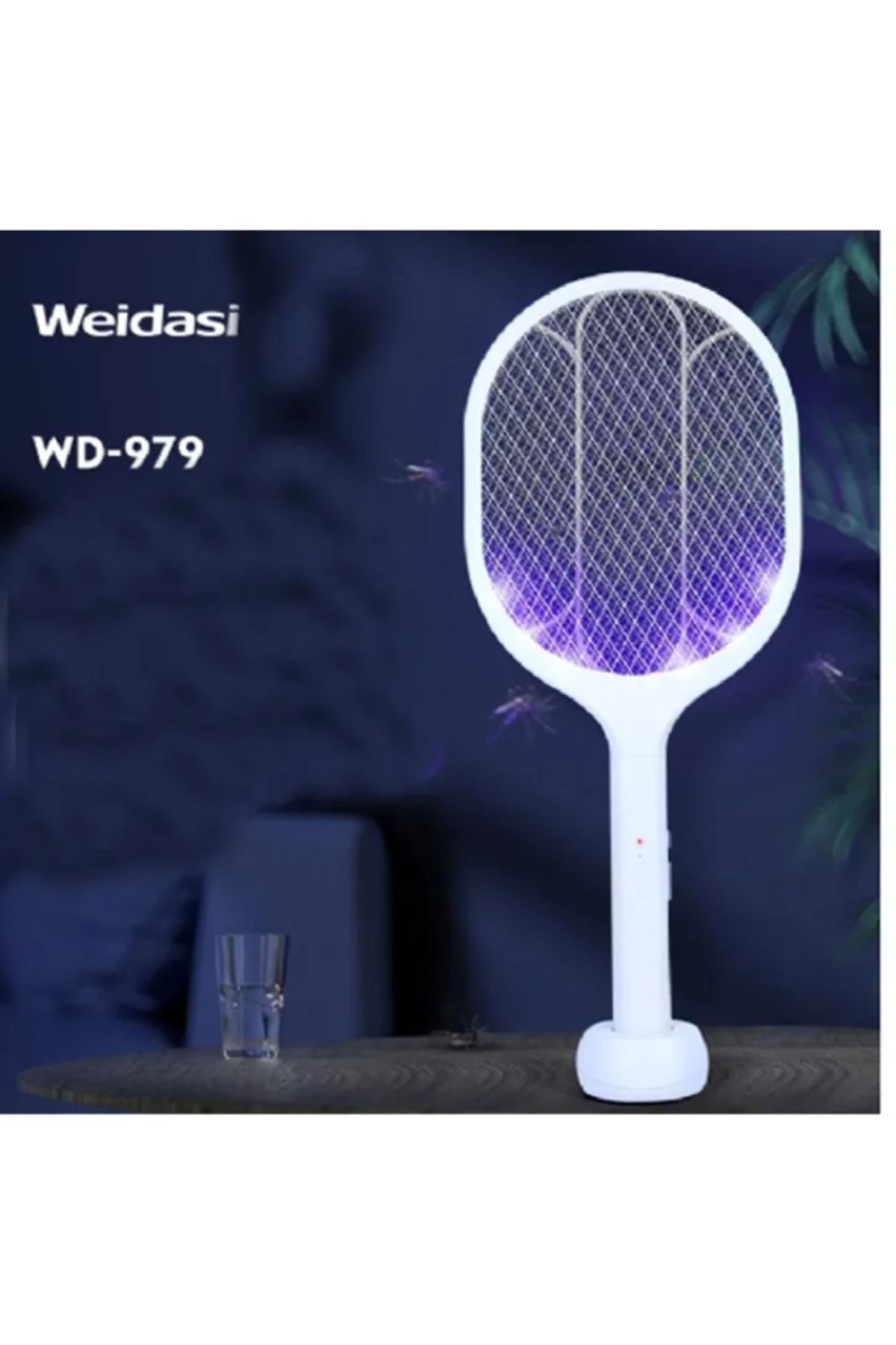 weidasi Rechargeable Dual-Use Electric Mosquito Racket Mosquito Swatter With ...