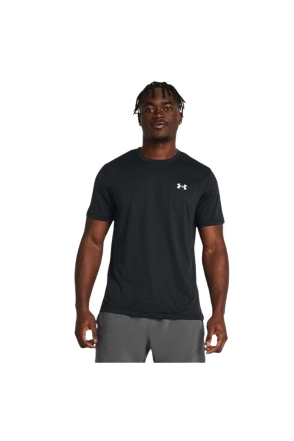 آندر آرمور تی‌شرت آستین کوتاه مشکی UA Launch کد ۱۳۸۲۵۸۲-۰۰۱