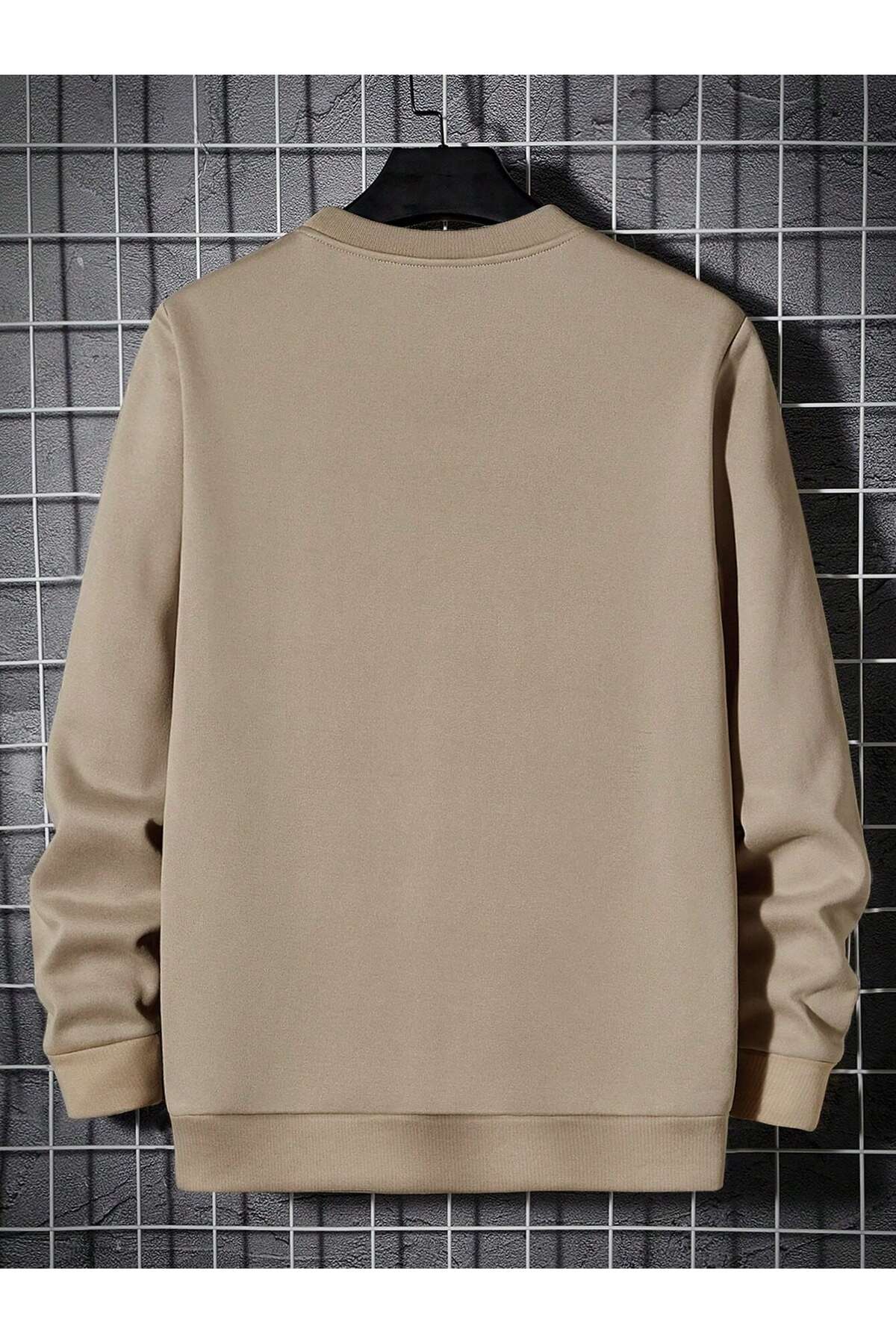EYAX MODA BÜYÜK BEDEN BASKILI SWEATSHİRT görsel 2