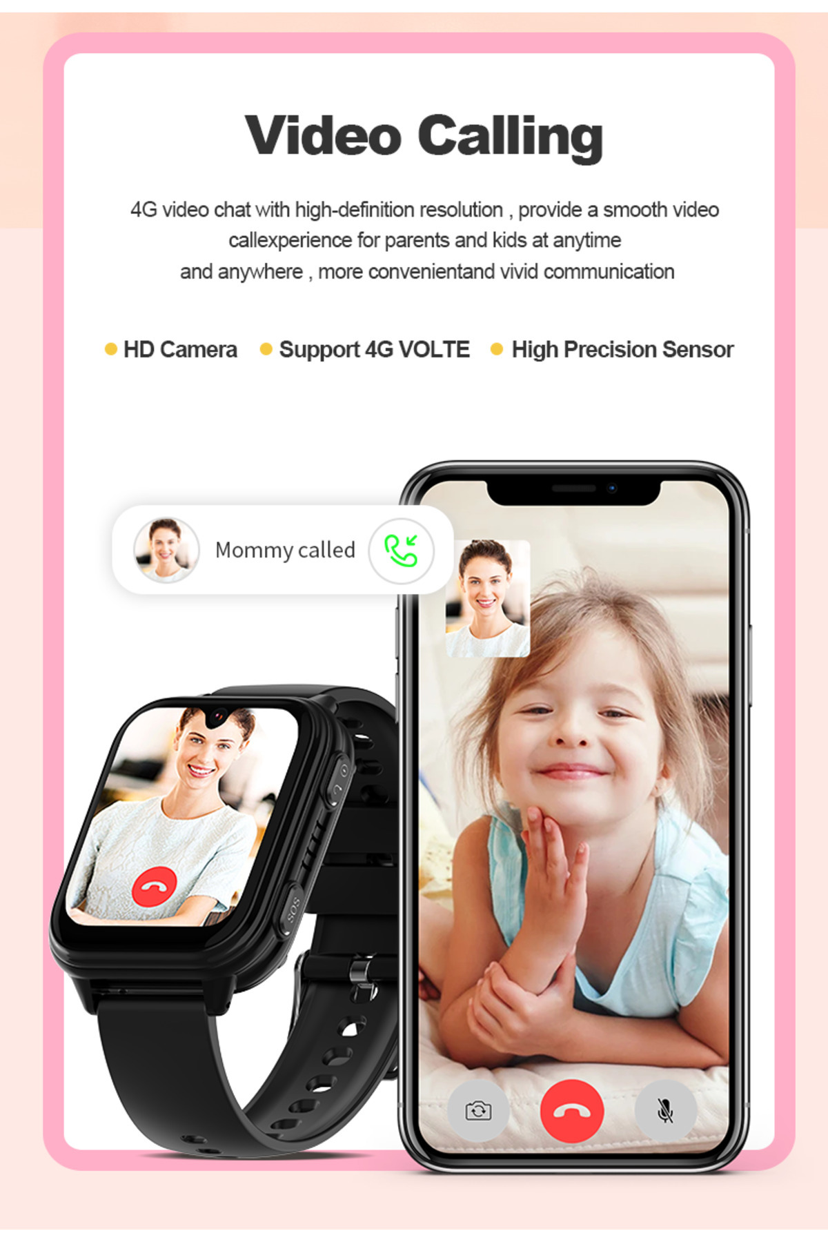 wonlex-Smartwatch for children KT33, GPS, video calling, AMOLED screen and spy monitoring 4