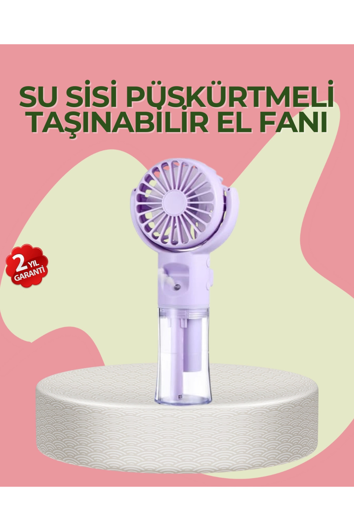 işhahome 4 Kademeli Serinletici Su Buharlı El Vantilatörü