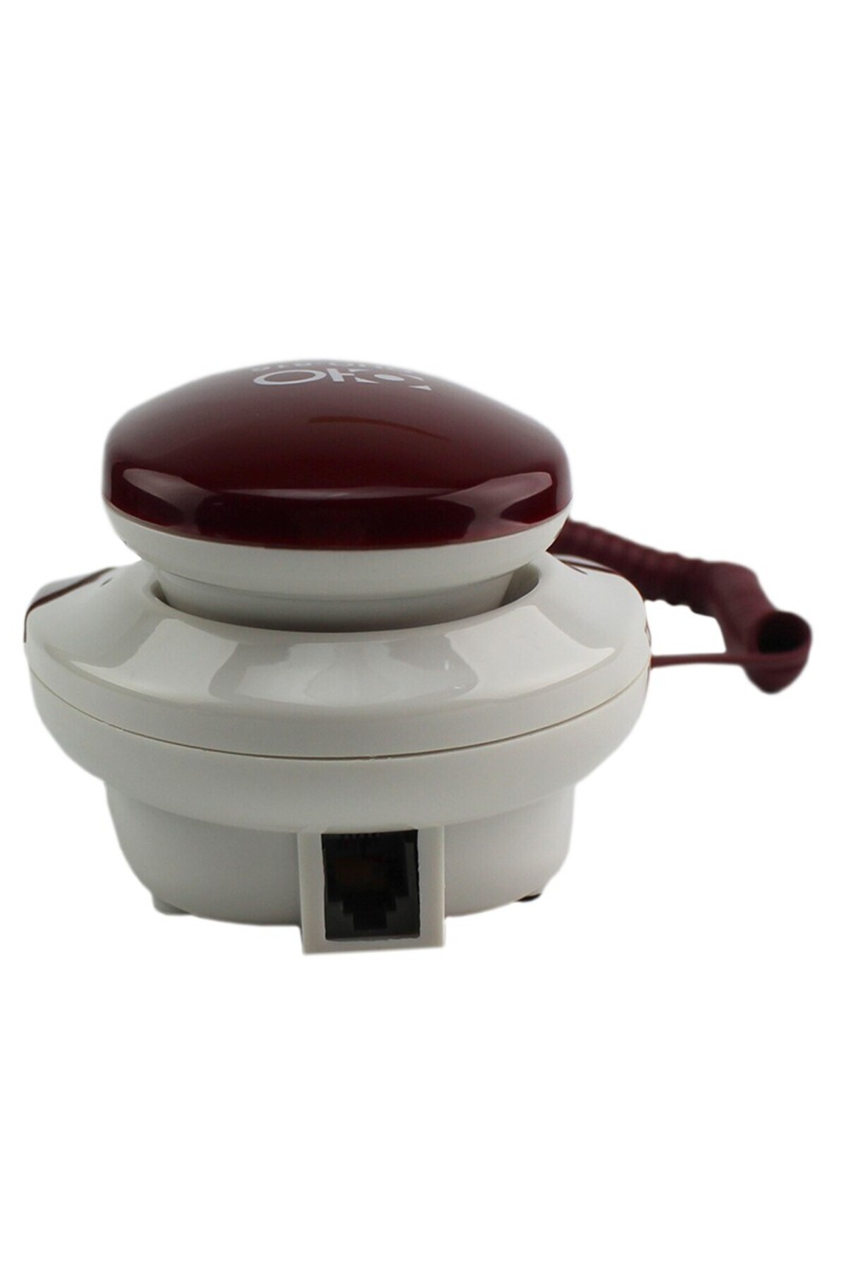 Oho-Corded landline telephone, large illuminated keys, redial function, wall mounting Red 8