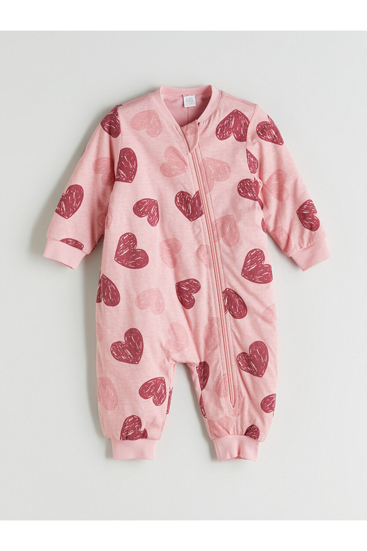 LC Waikiki LCW baby 1.6 Tog Bisiklet Yaka Uzun Kollu Kız Bebek Tulum fotoğrafı 3 (önizleme)