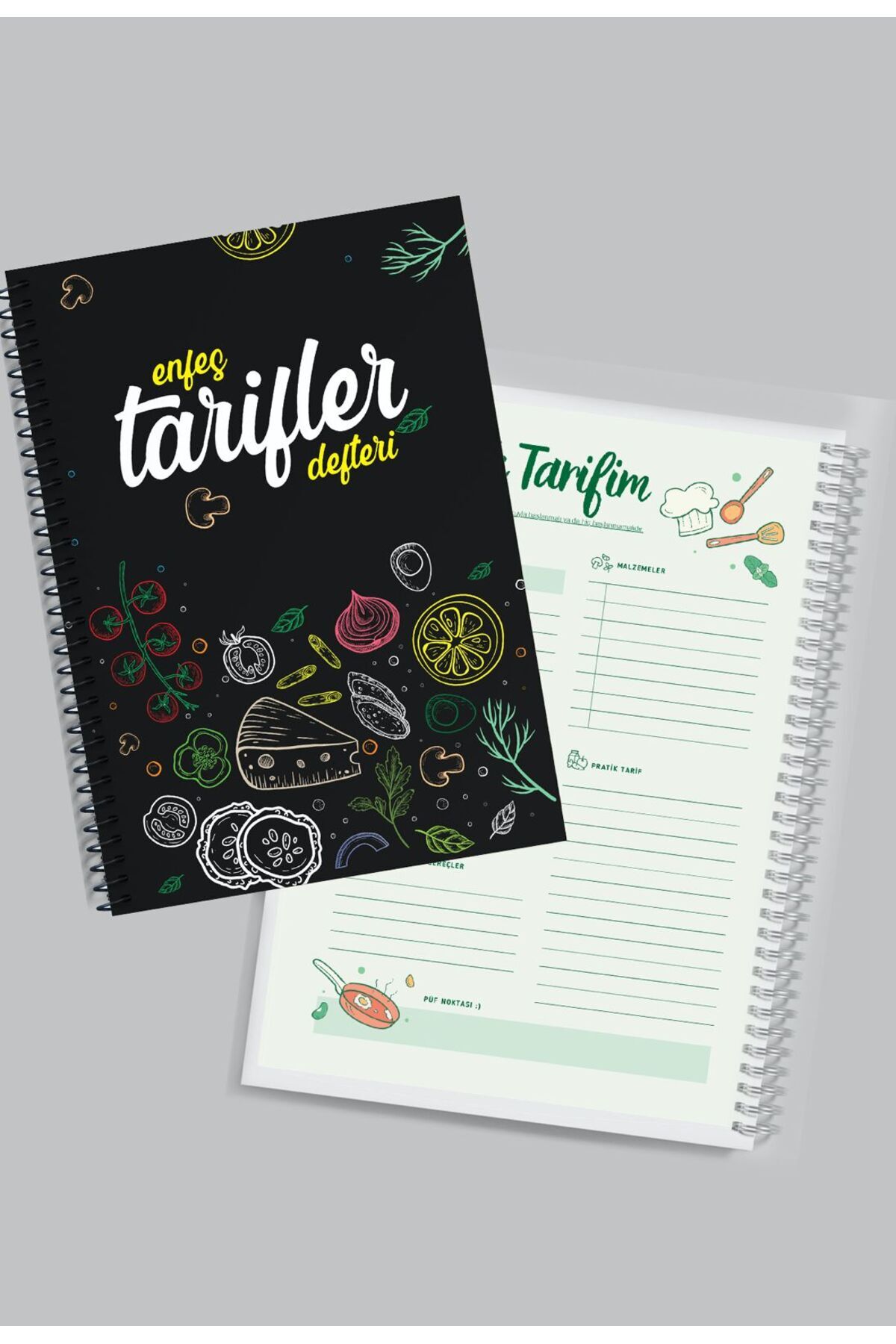 Yıldızistan-Recipe Notebook-Special Design-Mastercheff-A5 Practical Size-96 Pages 1