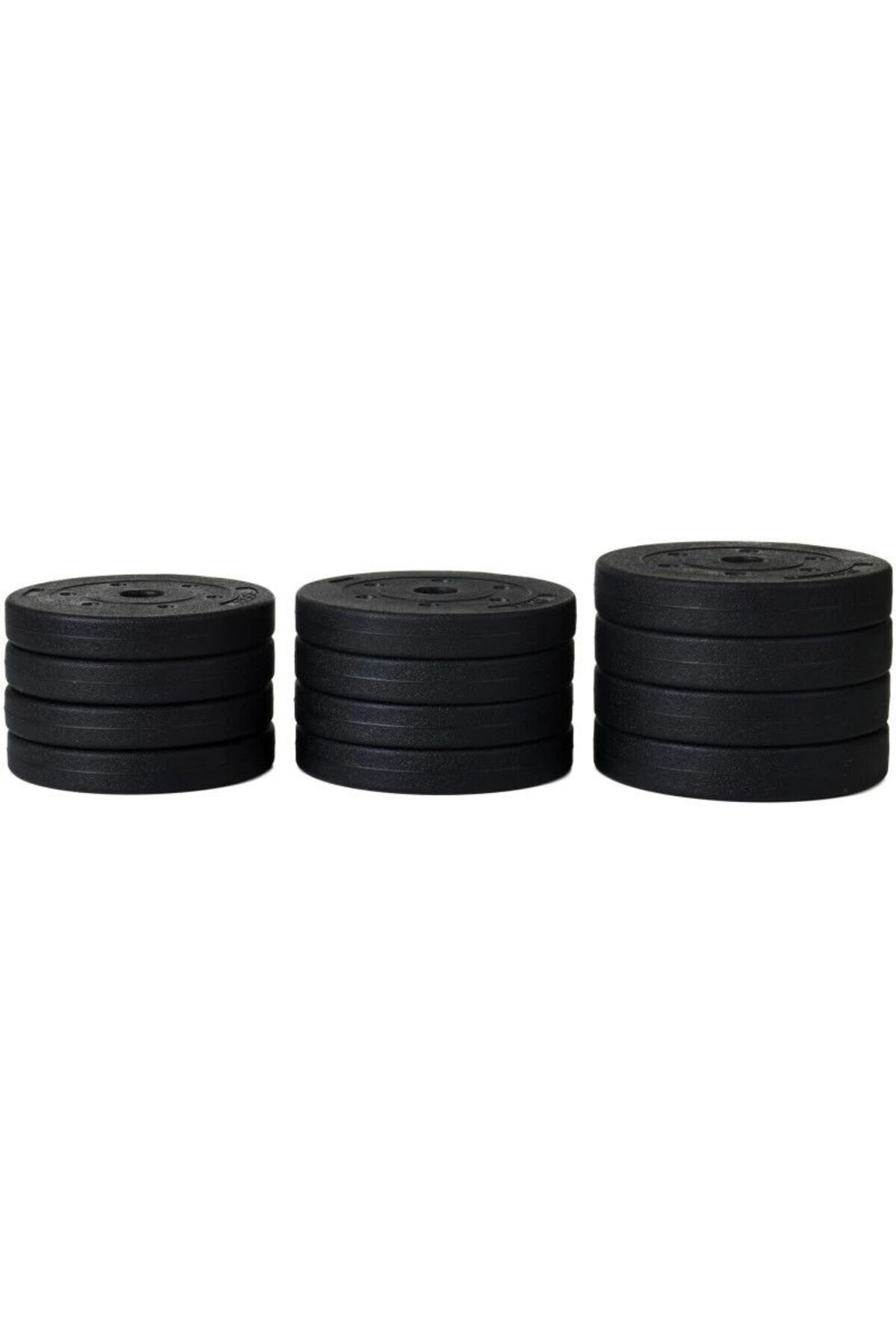 PROCART-Barbell and dumbbell set, 2x10 kg load, connection bar, 12 discs of different weights, black/red 9
