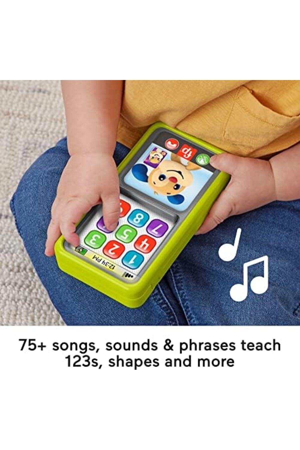 FISHER PRICE-Laugh & Learn 2-in-1 Slide to Learn Smartphone with Lights & Music for Ages 9+ Months 3