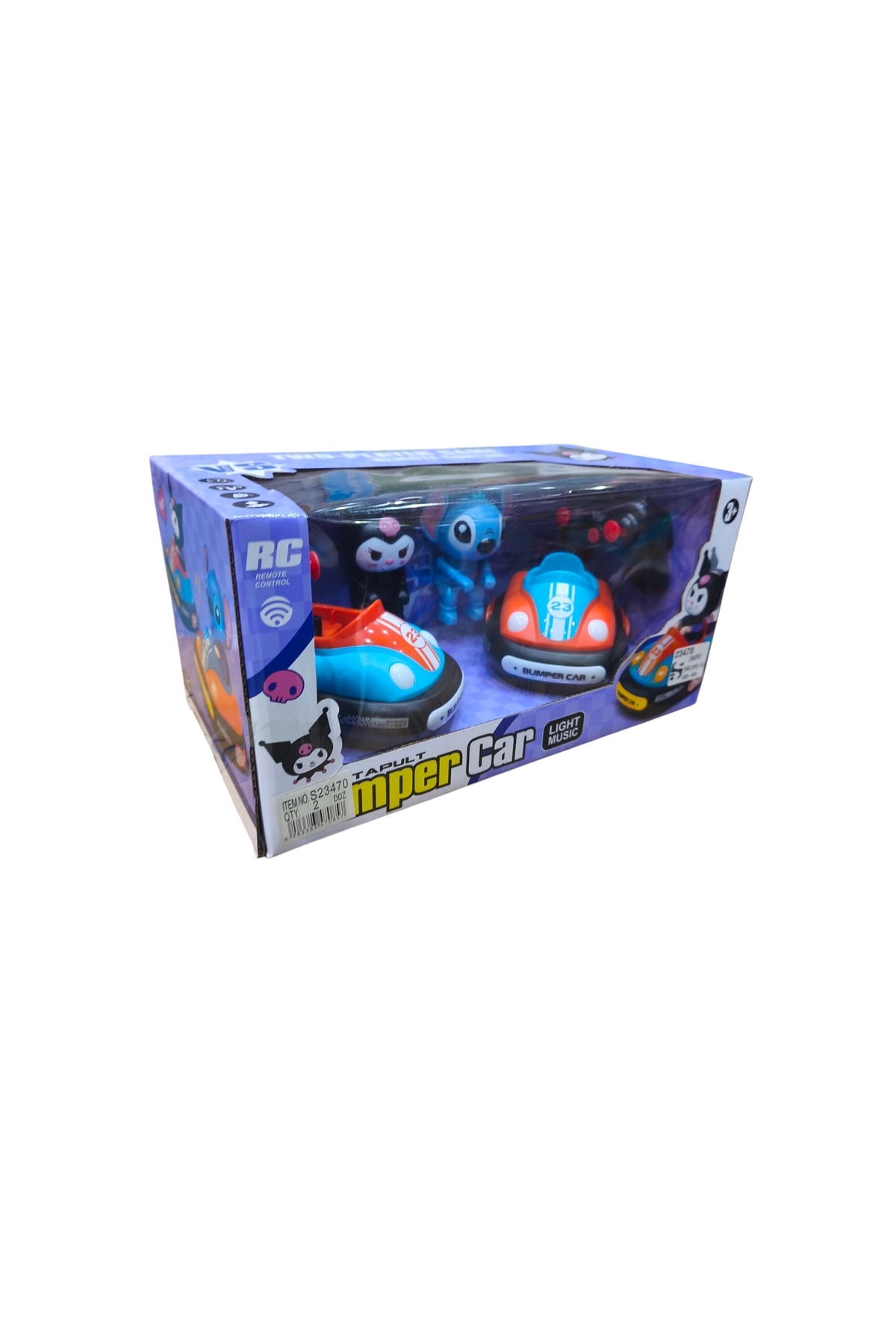 catapult-Bumper Car Ejecting Game for 2 Players with Sound an Remote Controlled Rechargeable 2