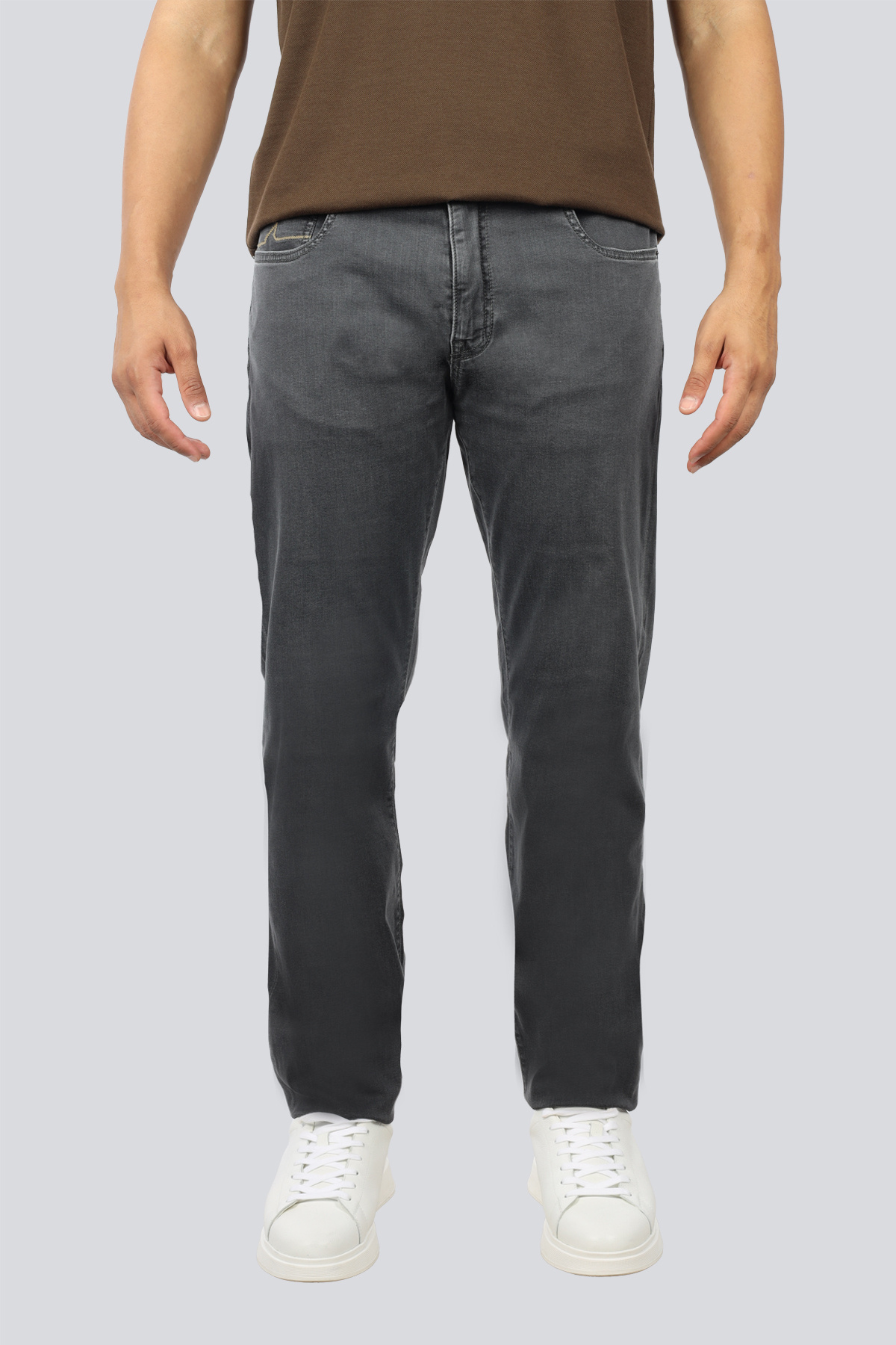 پال اند شارک شلوار جین مردانه طرح ساده و گشاد خاکستری کد ۱۵۳۱۴۱۳۵-J09