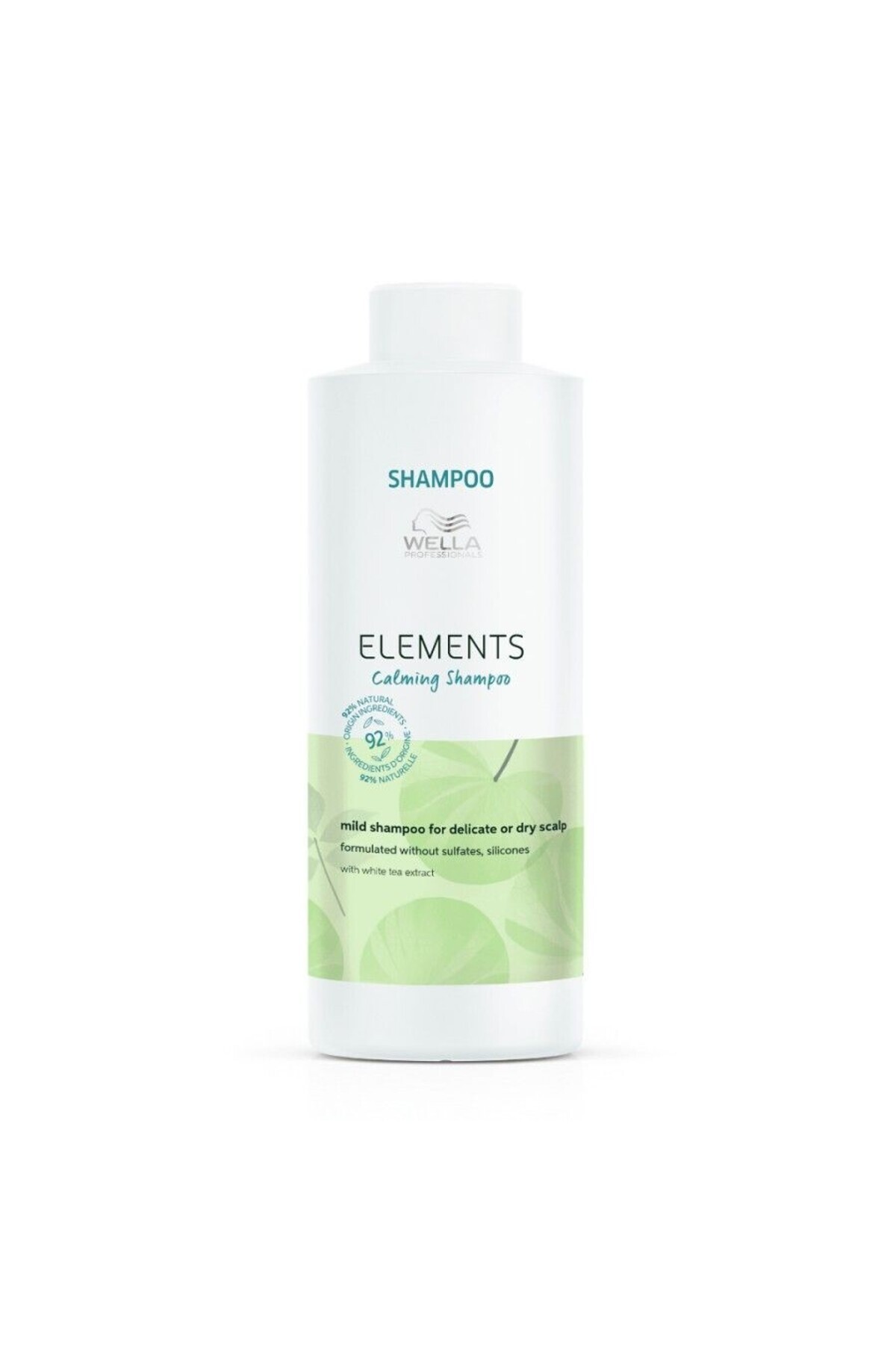 Wella-Soothing Shampoo for Sensitive Scalp - Elements Calming Shampoo 1000ml - 1