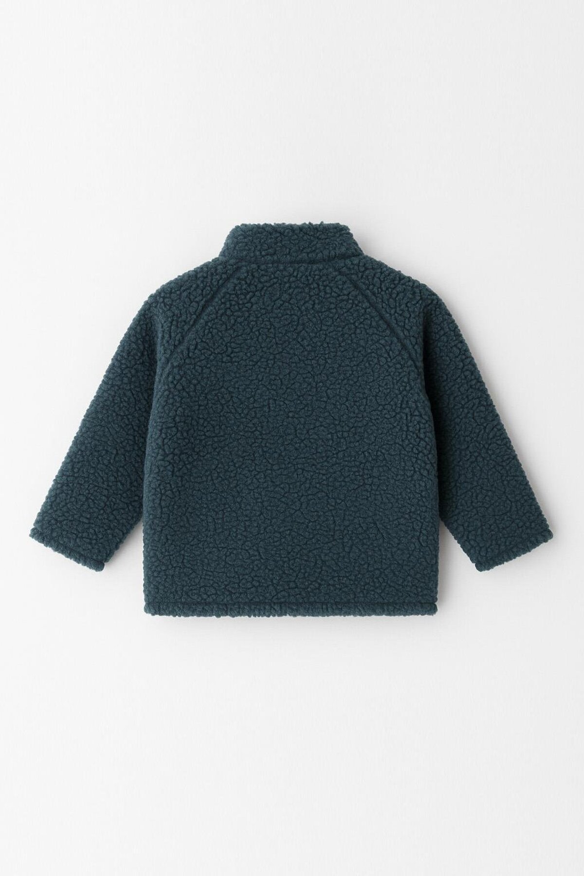 LUESS Unisex Bebek Astarlı Fermuarlı Peluş Mont fotoğrafı 4 (önizleme)