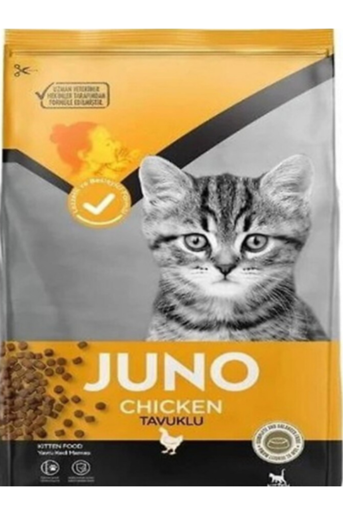 sevgipet Juno Tavuklu Yavru Kedi Maması 0,5 Kg