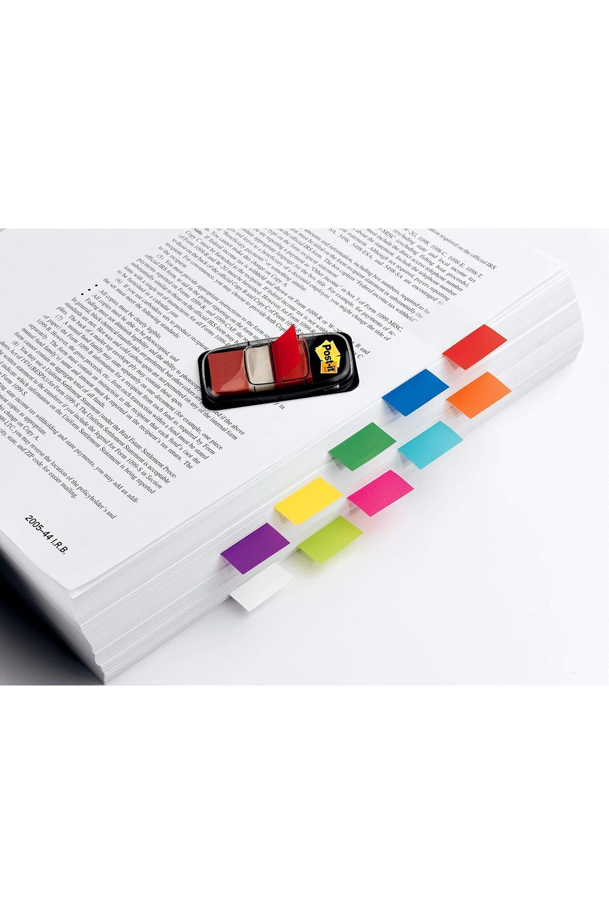 Post-it-Flags 1" Dispenser 1 x 1.7 in (25.4 x 43.2 mm) Red Color, 50 flags/pack | Mark, Highlight, C 4