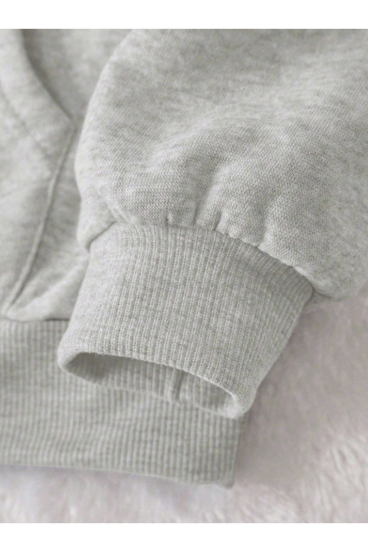 Unisex Erkek/Kadın Renkli MENTALLY Özel Baskılı Pamuklu Oversize Kapüşonlu Sweatshirt — خاکستری MENTALLY-SWEAT-KAPÜŞONLU-COHERENT- — تصویر 3 از 5