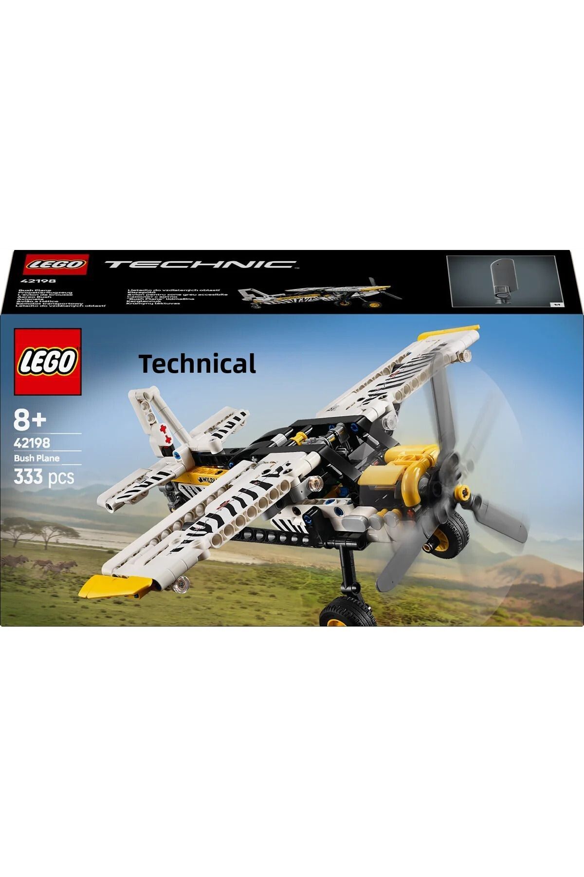 LEGO-® Technic Bush Plane Aircraft Toy Vehicle Gift Set for Kids 42198 3