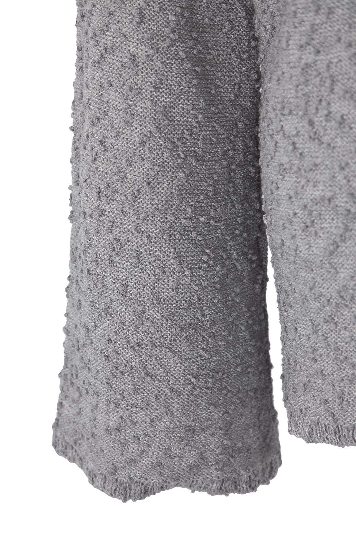 Trendyolmilla  Antrasit Dokulu Carmen Yaka Triko Kazak TWOAW26KZ00210 - Görsel 7