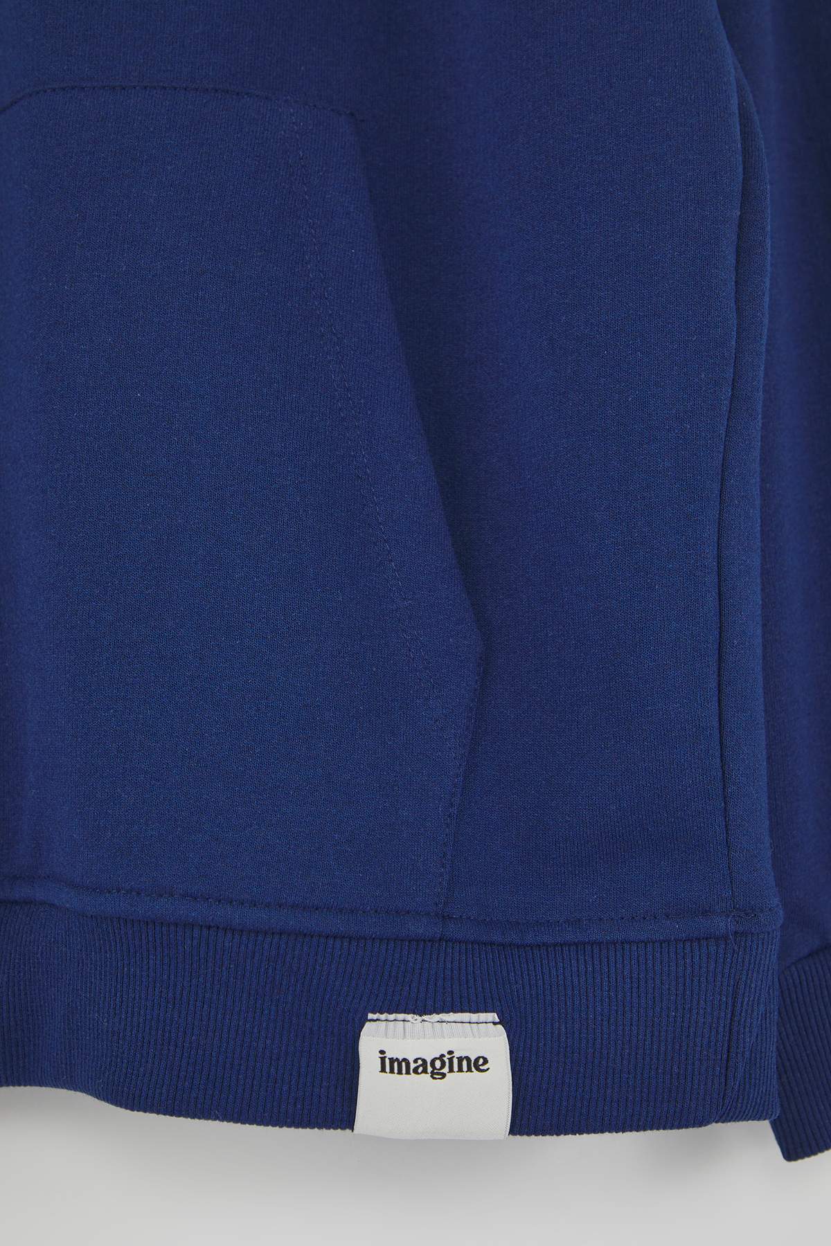 Trendyolmilla  Siyah-Lacivert 2'li Paket Kapüşonlu Regular Kesim İçi Polarlı Sweatshirt TMNAW24SW00000 - Görsel 8