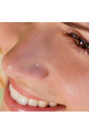 Heppii Cerrahi Çelik Gold Renk Çelik Minik Tektaş Burun Piercing Tektaş Hızma