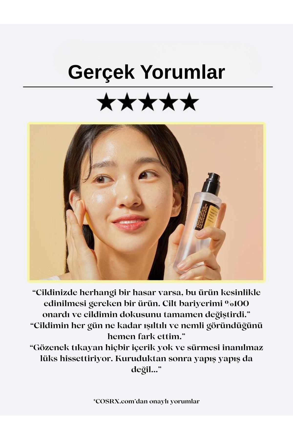 Cosrx-100 مل خلاصة الحلزون المتقدمة 96 Mucin Power - خلاصة الحلزون المرطبة والمغذية 8