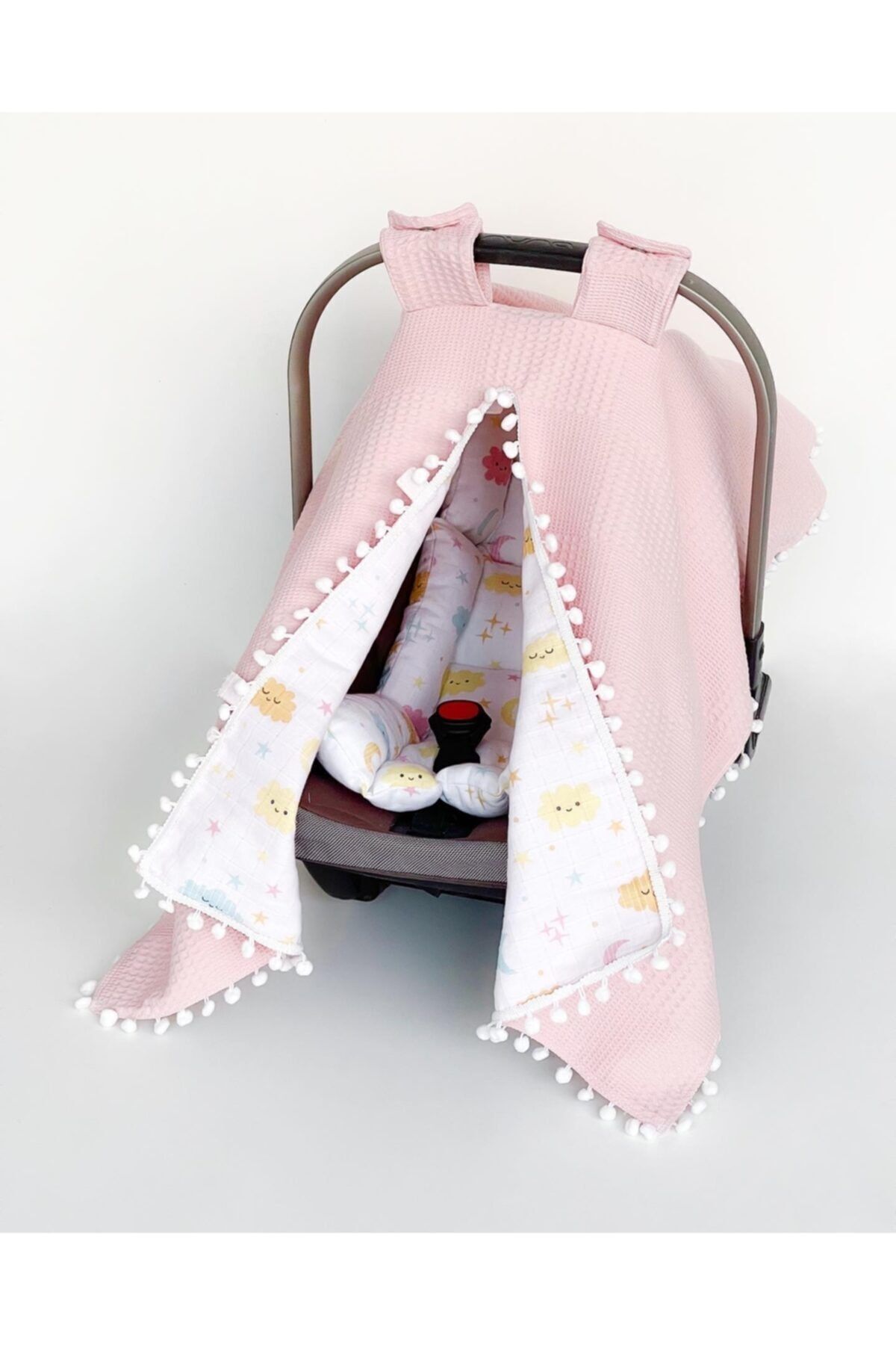 FG Store %100 Pamuk Çok Amaçlı Çift Katlı Müslin Puset Örtüsü & Minderi fotoğrafı 2 (önizleme)