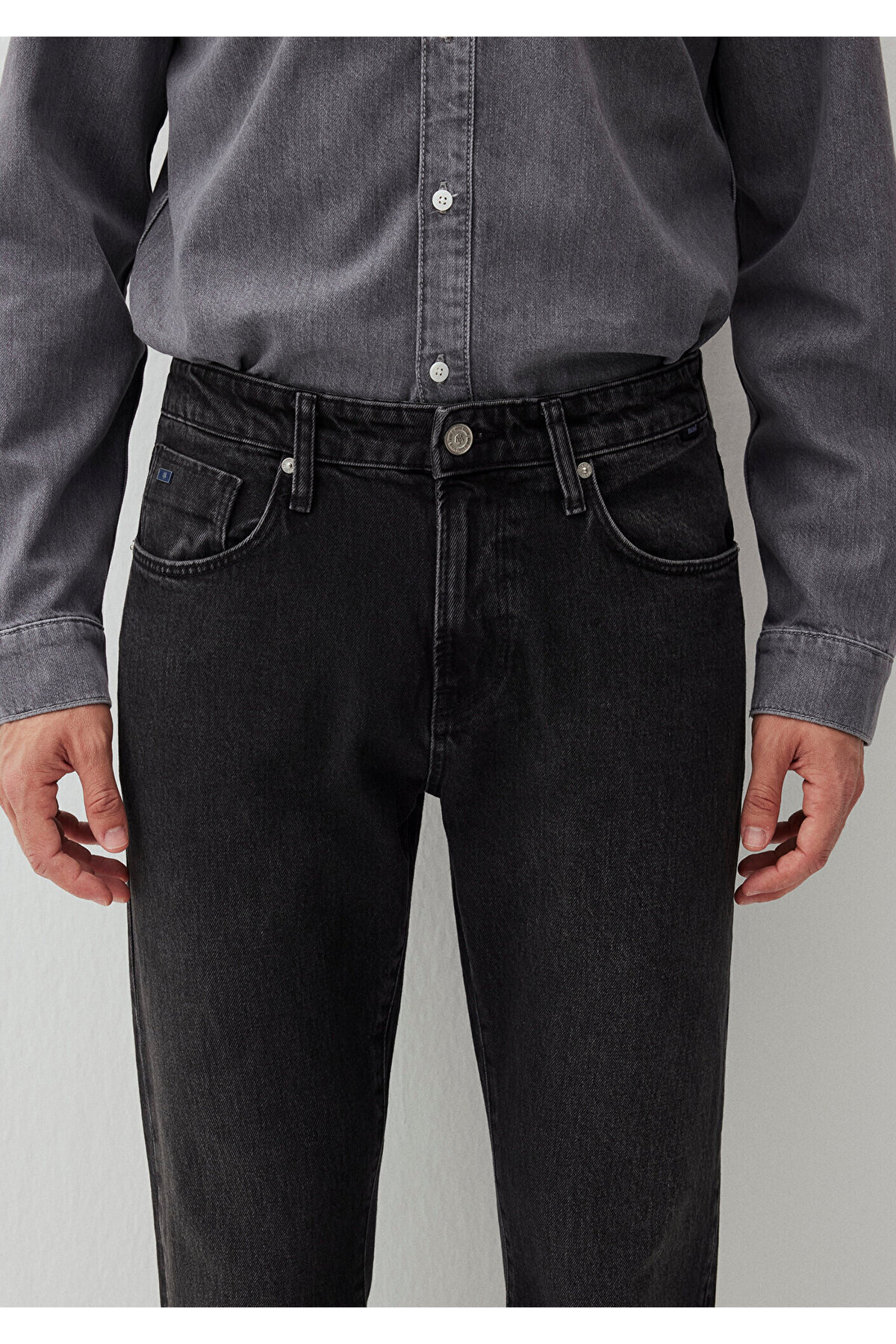 Mavi-London Classic Denim Jeanshose in Anthrazit 0010172 -87848 8